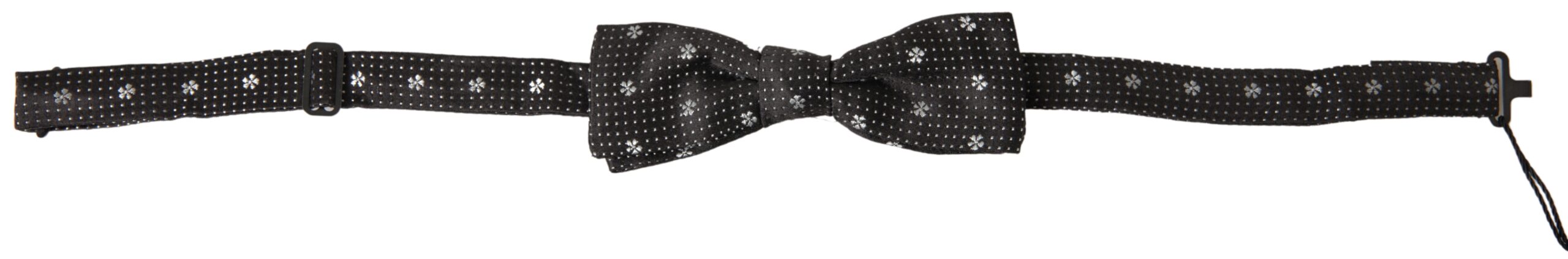 Dolce & Gabbana Elegant Black Silk Bow Tie - ACCEXO