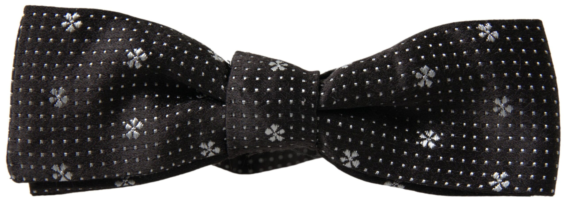 Dolce & Gabbana Elegant Black Silk Bow Tie - ACCEXO
