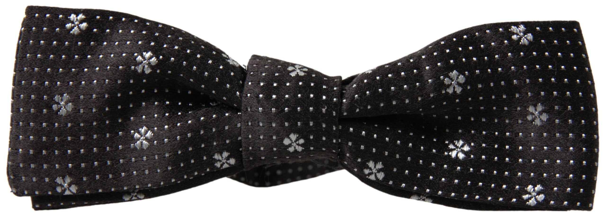 Dolce & Gabbana Elegant Black Silk Bow Tie - ACCEXO