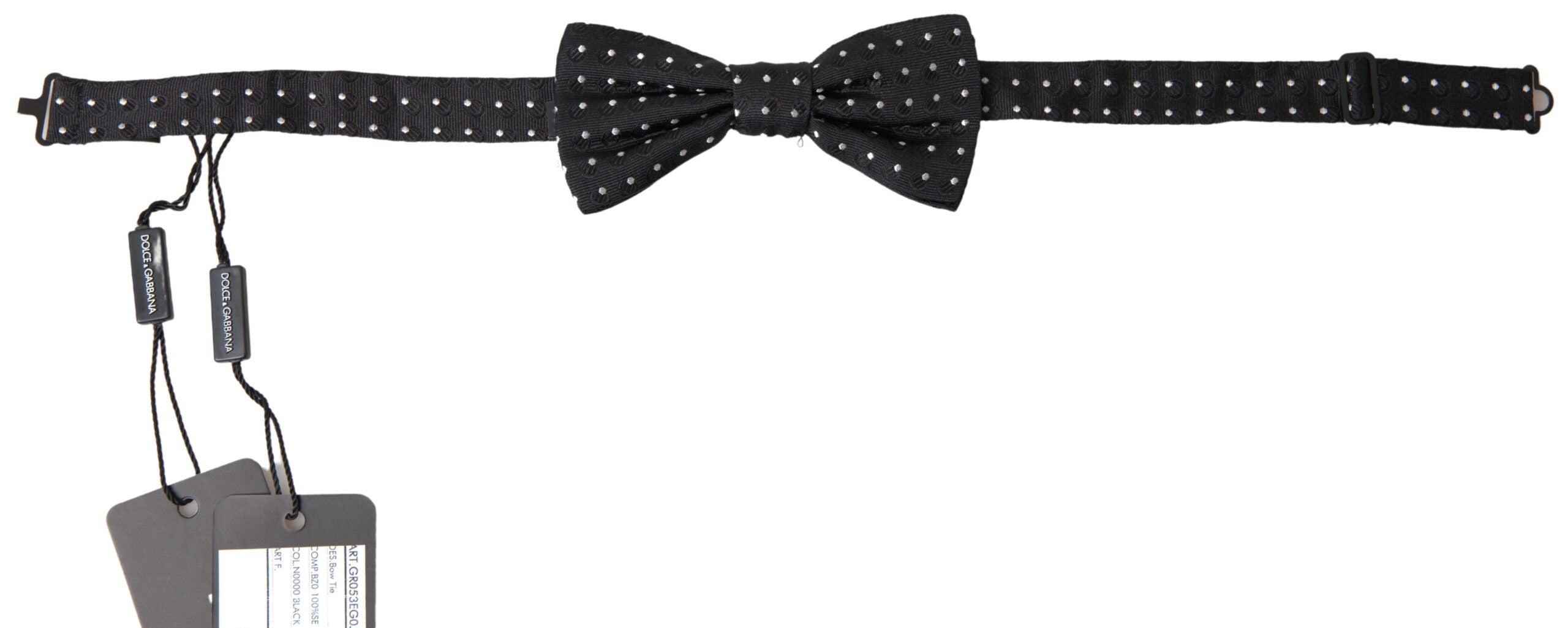 Dolce & Gabbana Elegant Black Silk Bow Tie - ACCEXO