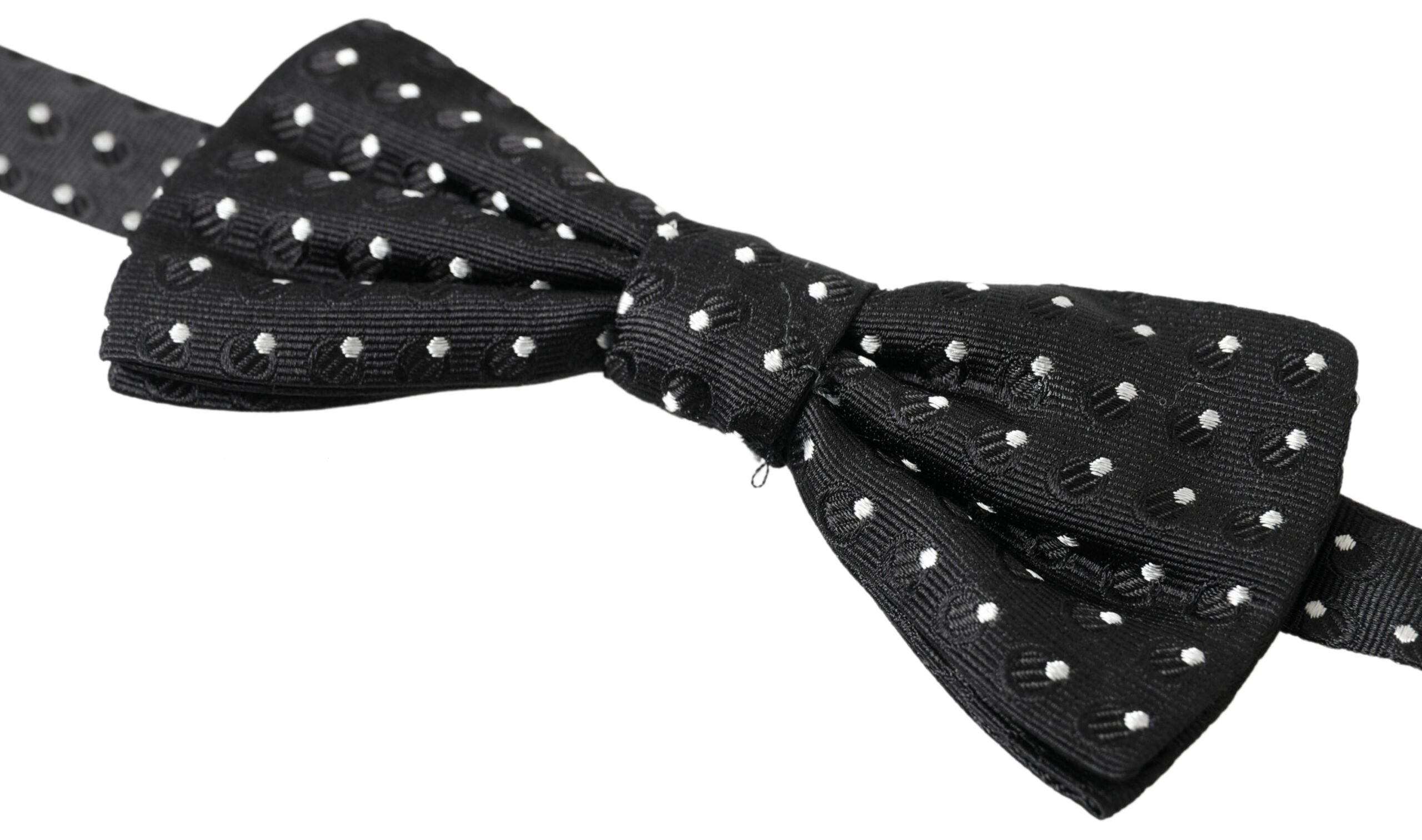 Dolce & Gabbana Elegant Black Silk Bow Tie - ACCEXO
