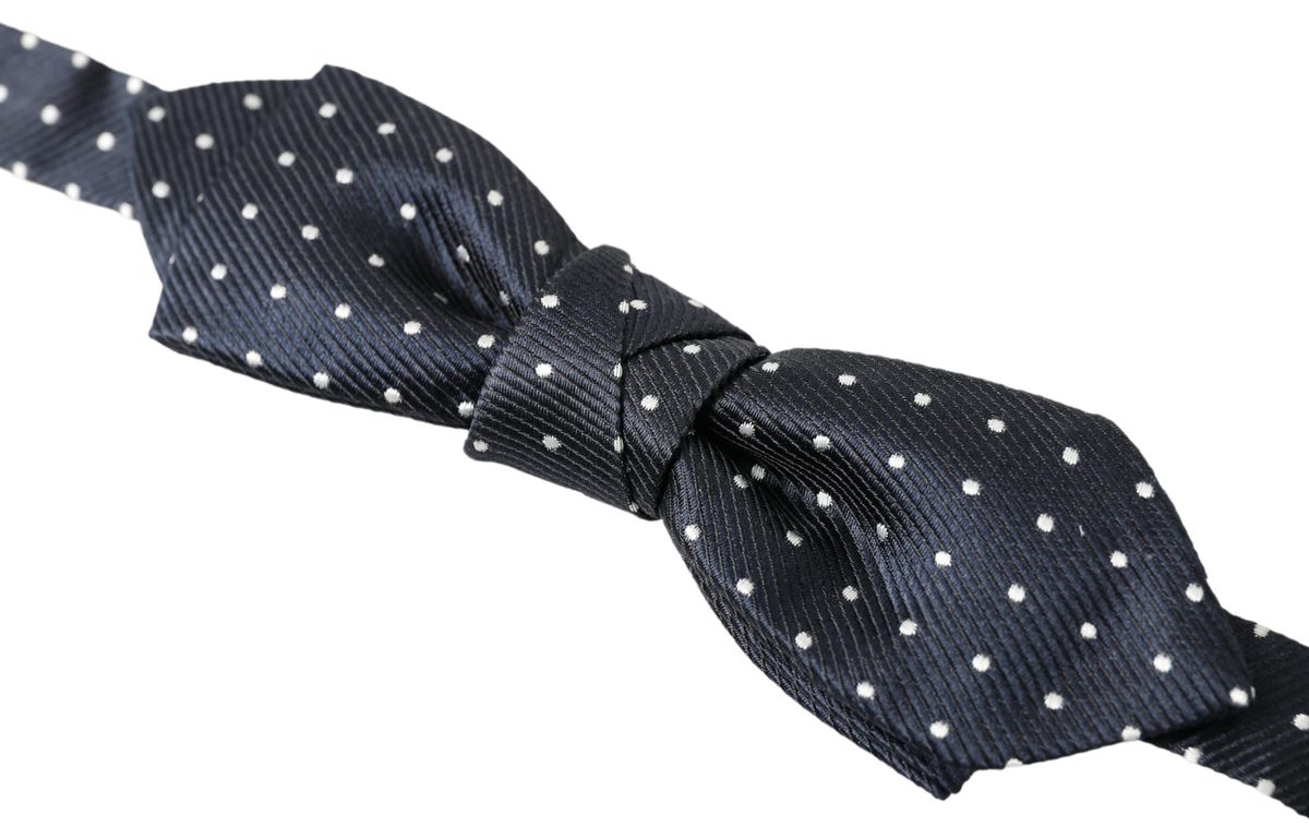 Dolce & Gabbana Elegant Blue Silk Bow Tie - ACCEXO