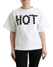 Dolce & Gabbana Embellished Crew Neck Fashion Tee - ACCEXO