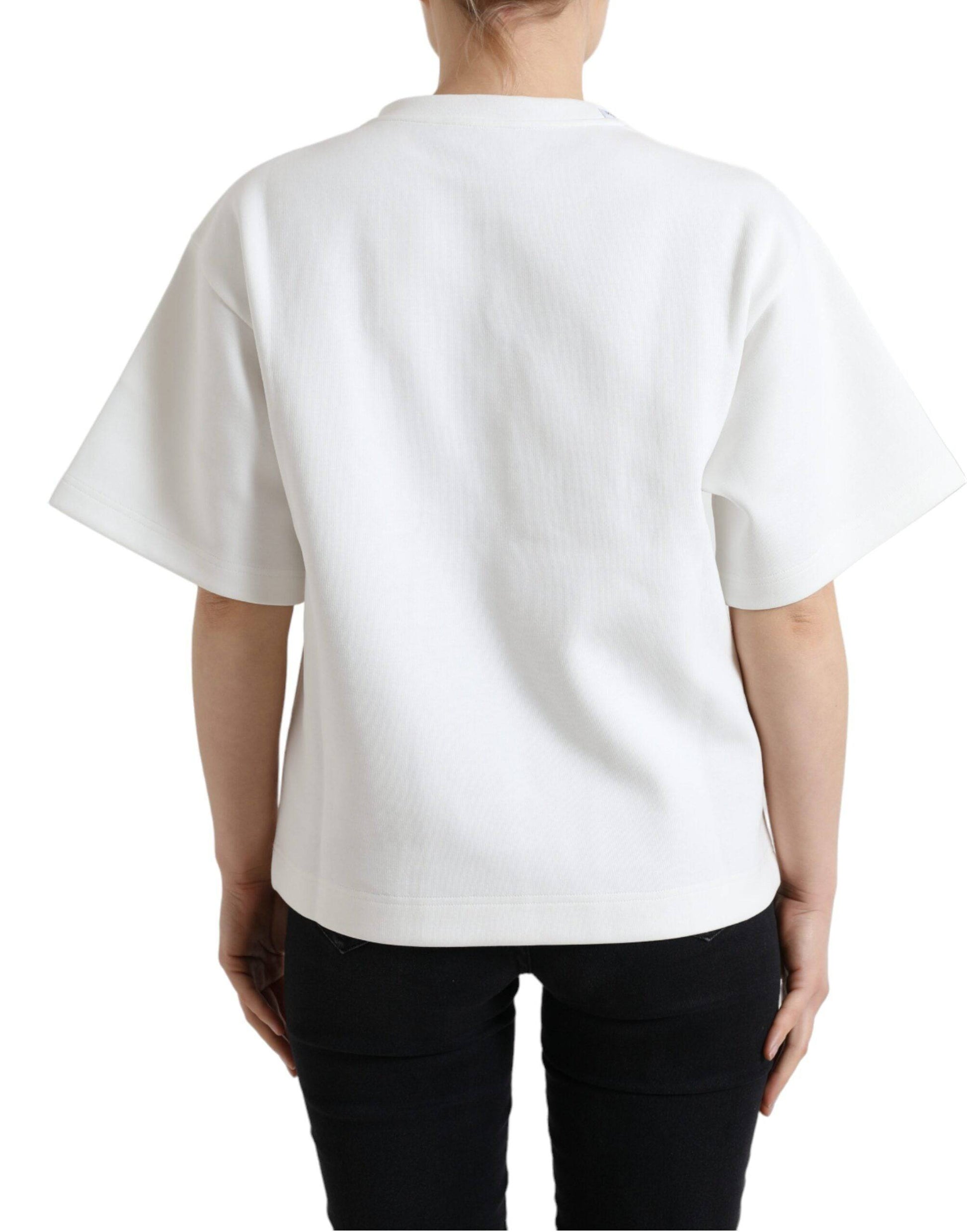 Dolce & Gabbana Embellished Crew Neck Fashion Tee - ACCEXO