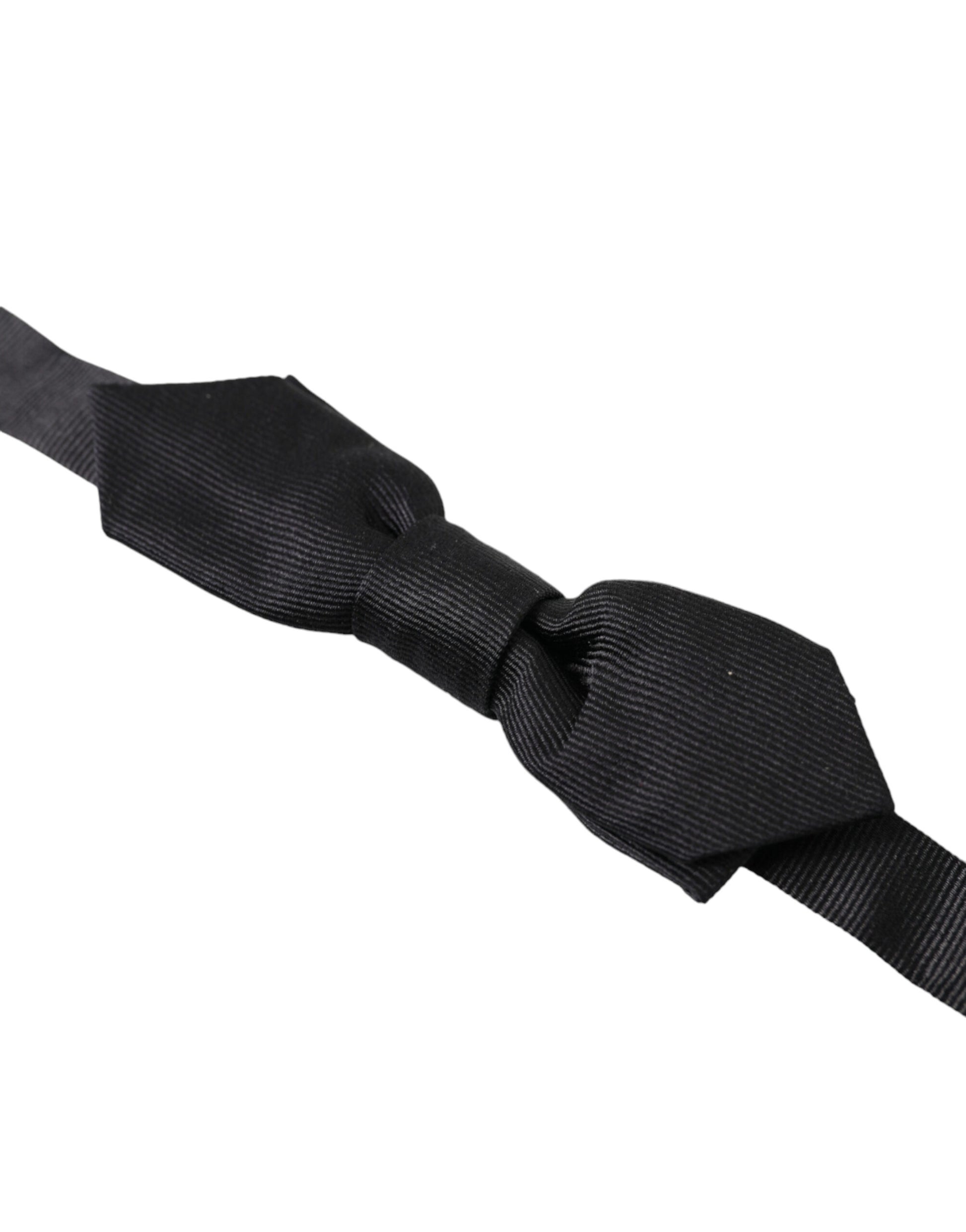 Dolce & Gabbana Elegant Silk Black Bow Tie for Sophisticated Style - ACCEXO