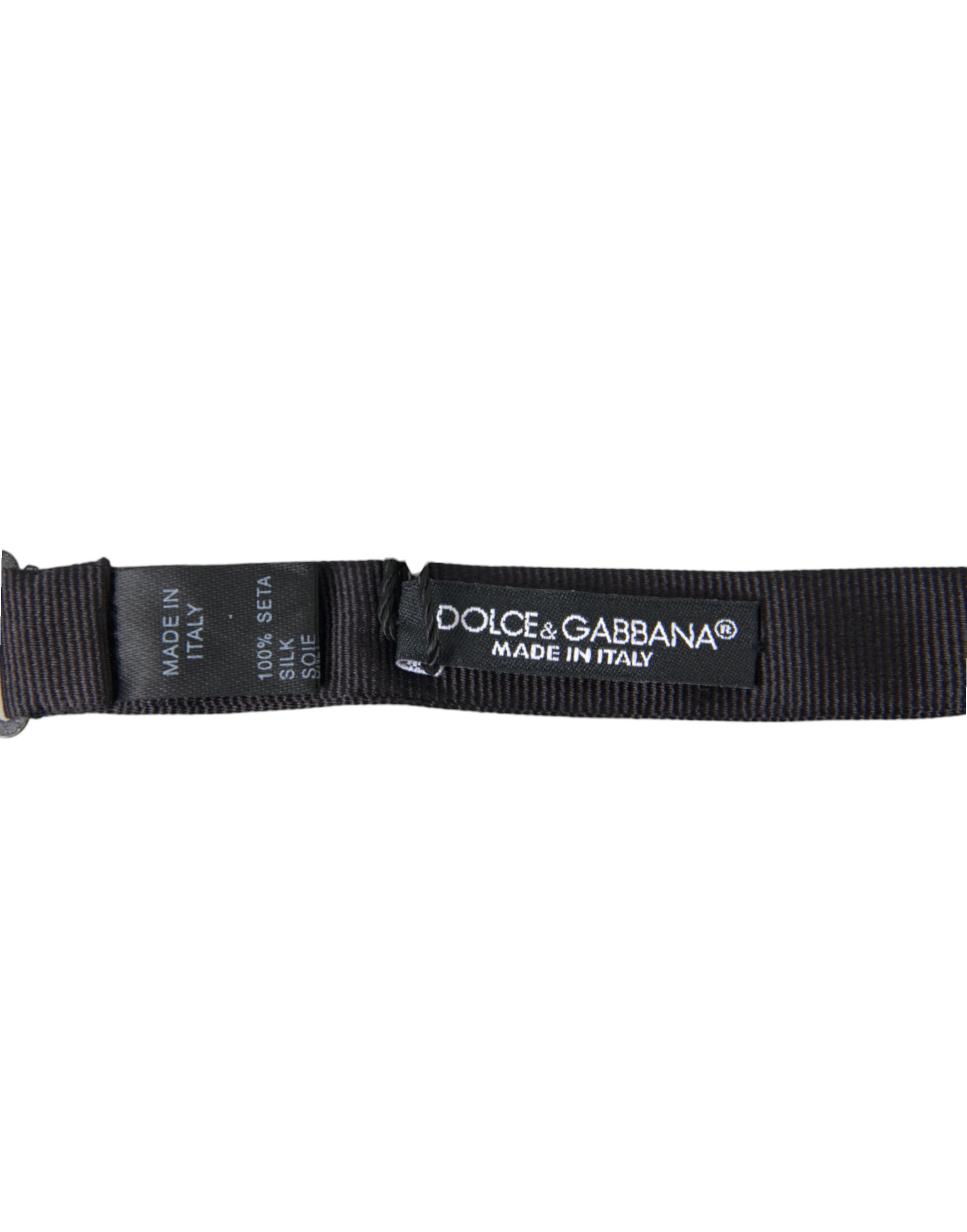 Dolce & Gabbana Elegant Silk Black Bow Tie for Sophisticated Style - ACCEXO