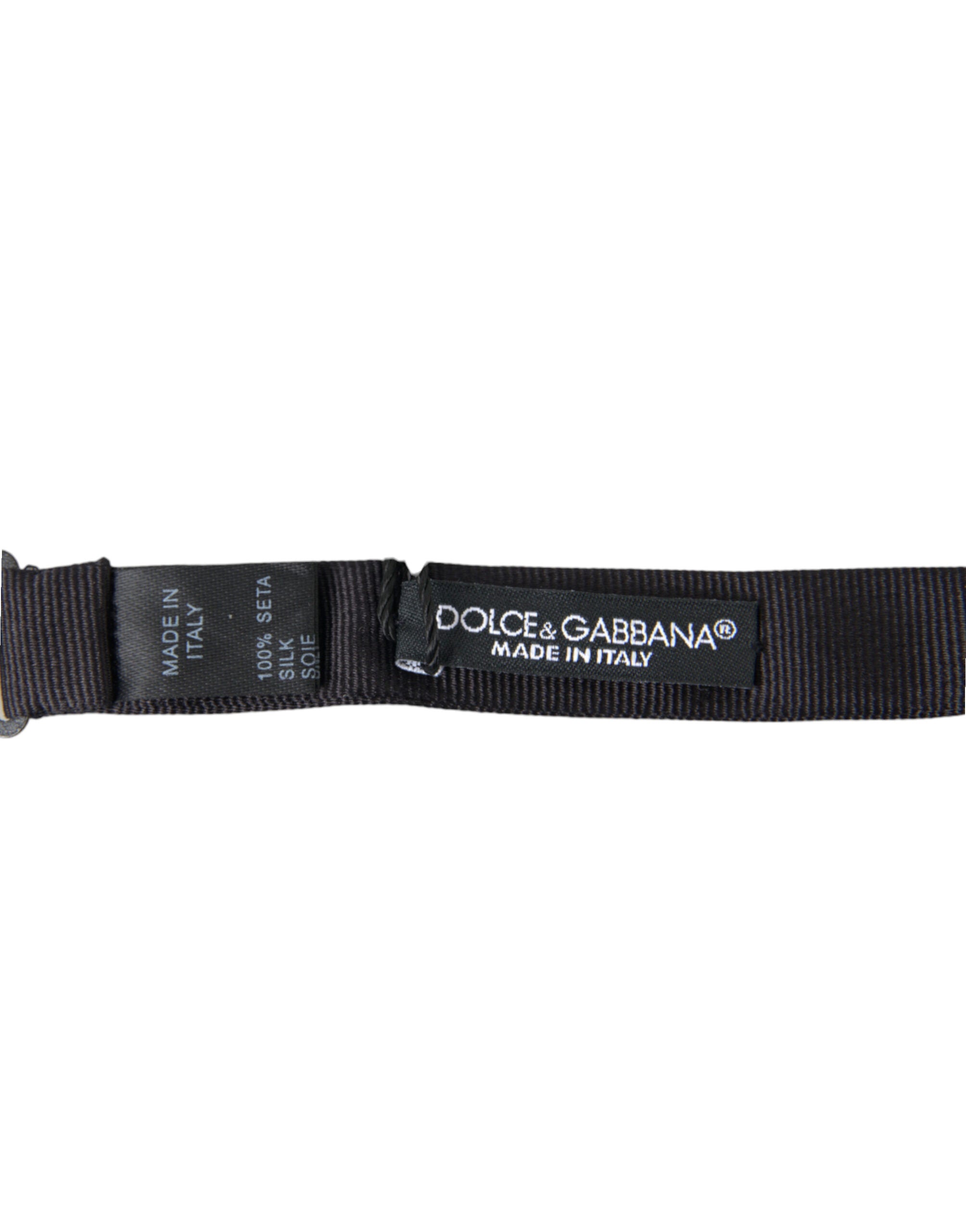 Dolce & Gabbana Elegant Silk Black Bow Tie for Sophisticated Style - ACCEXO