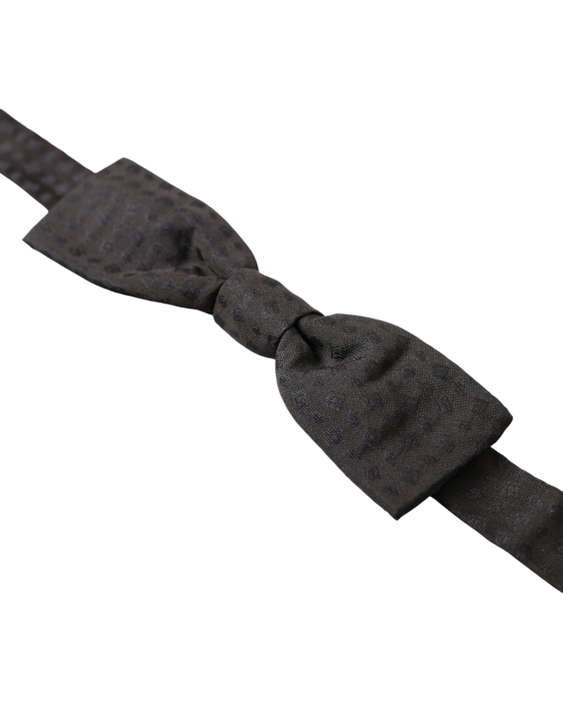 Dolce & Gabbana Elegant Brown Fantasy Silk Bow Tie - ACCEXO