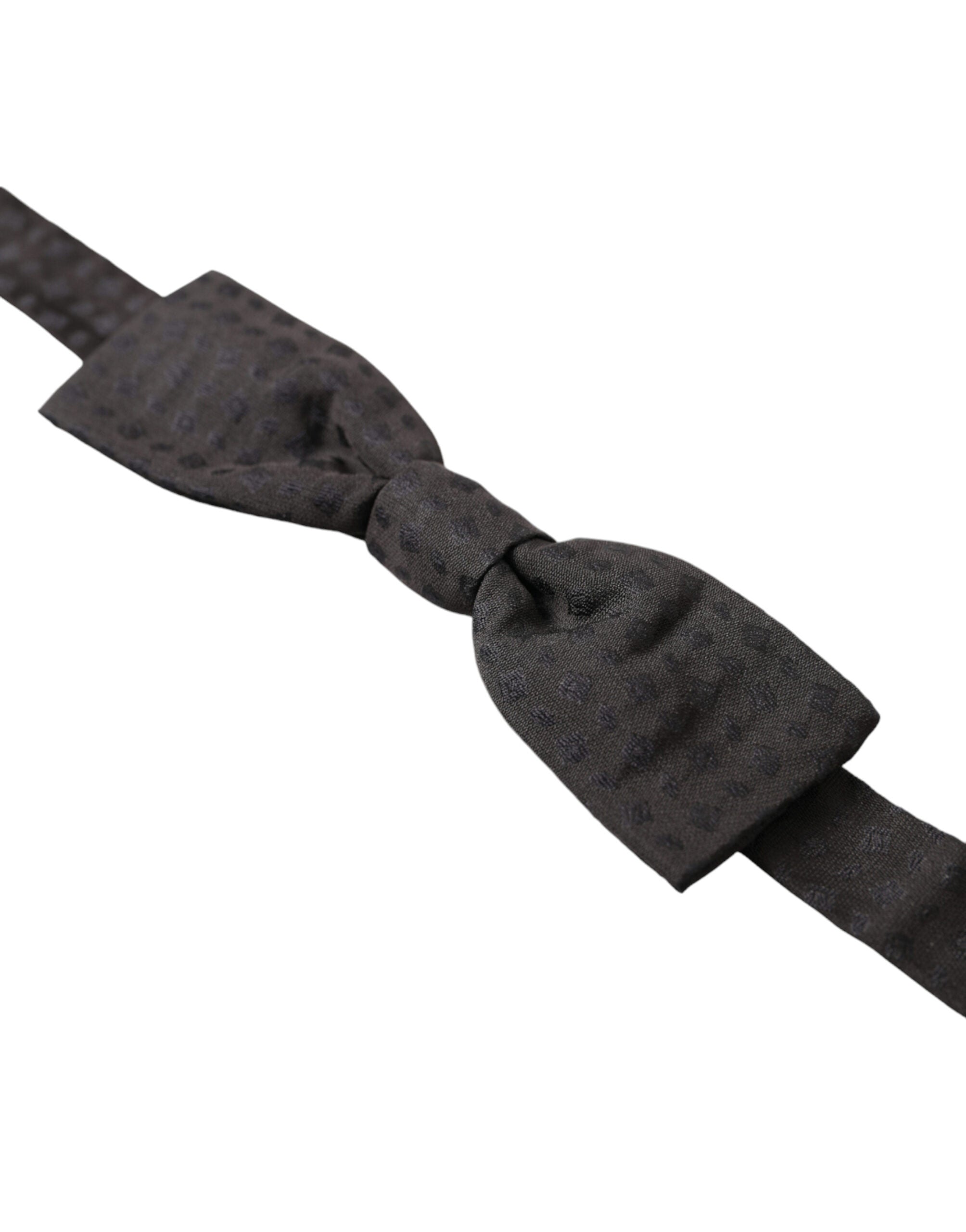 Dolce & Gabbana Elegant Brown Fantasy Silk Bow Tie - ACCEXO