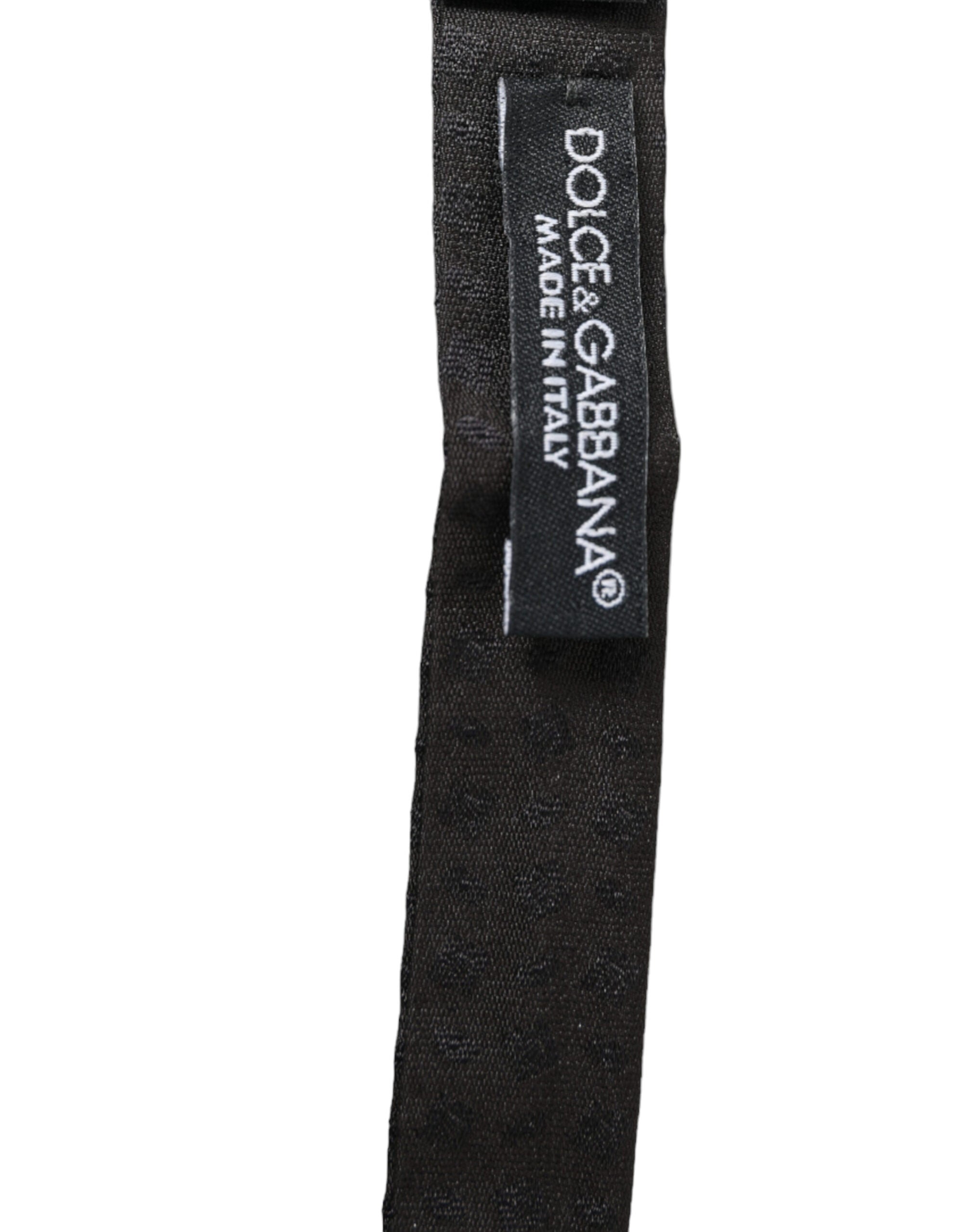 Dolce & Gabbana Elegant Brown Fantasy Silk Bow Tie - ACCEXO