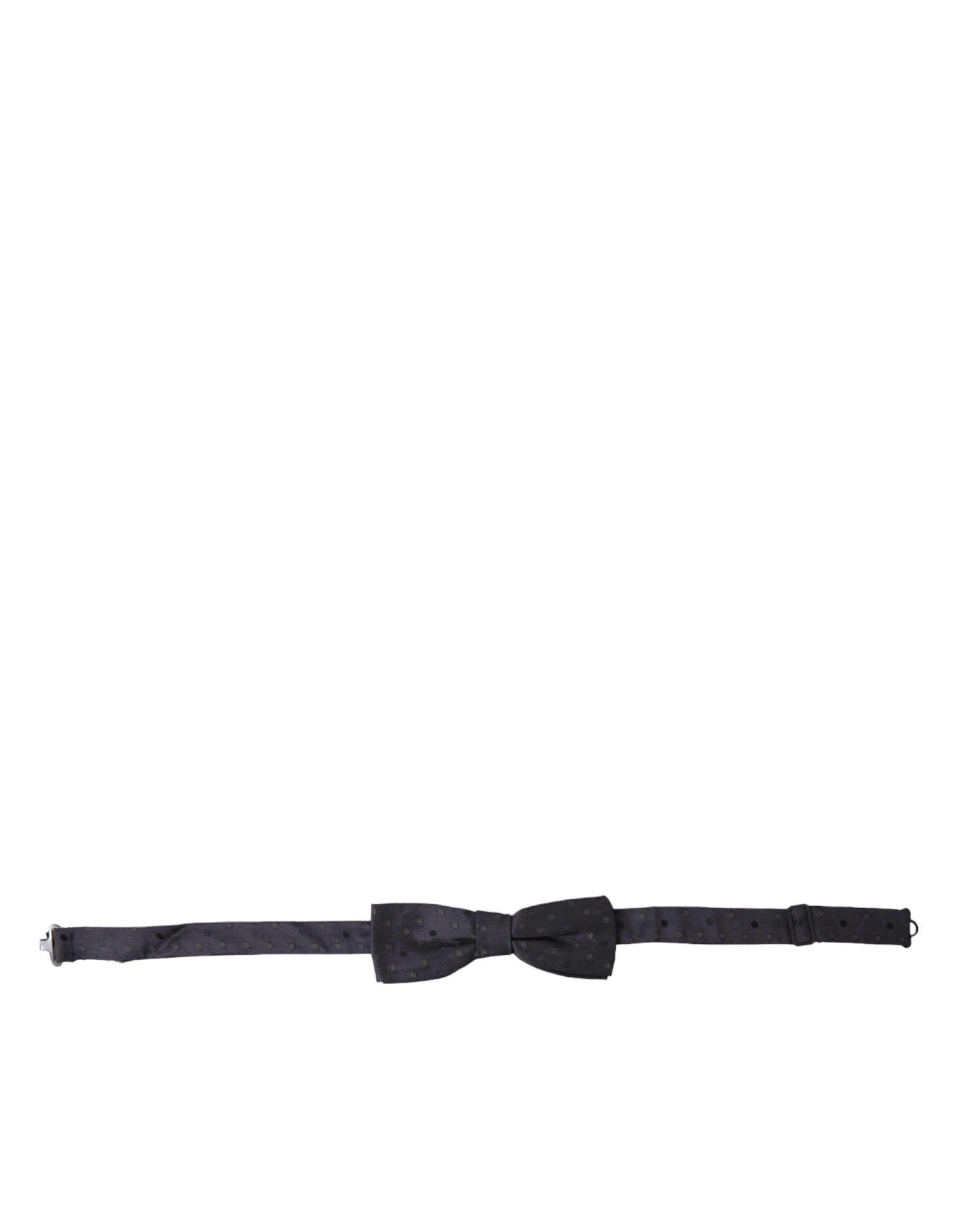 Dolce & Gabbana Elegant Polka Dot Silk Bow Tie - ACCEXO