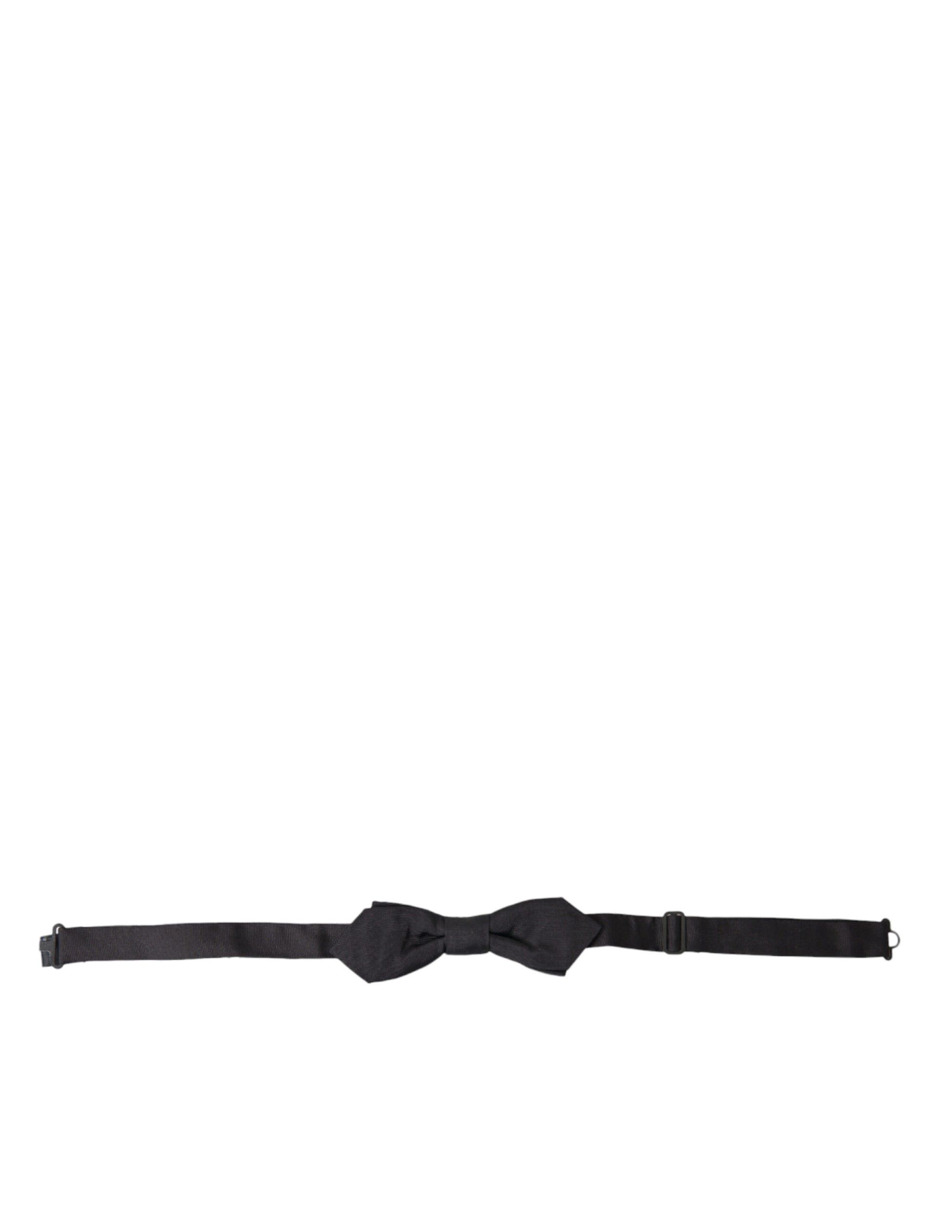 Dolce & Gabbana Elegant Silk Black Bow Tie - ACCEXO