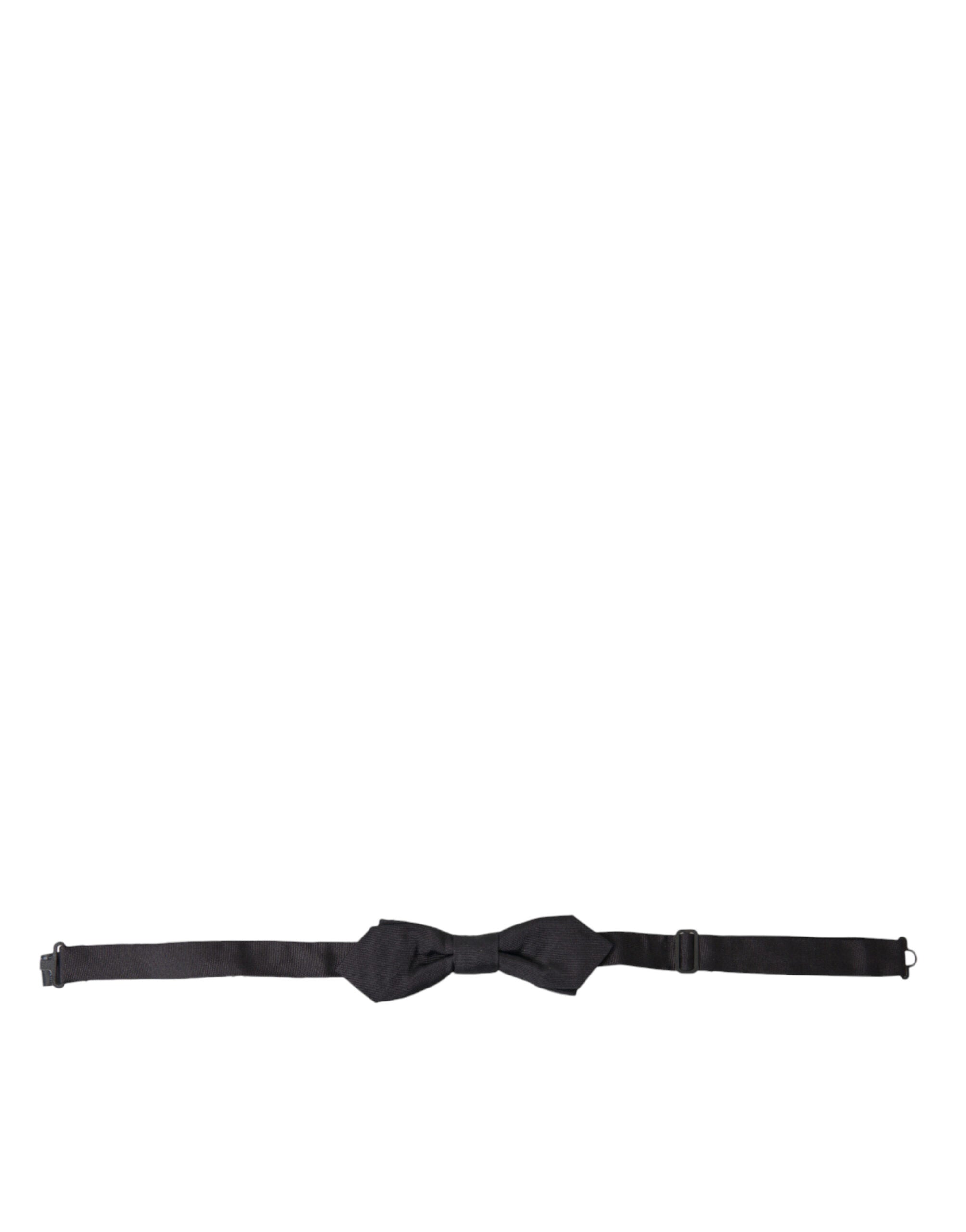Dolce & Gabbana Elegant Silk Black Bow Tie - ACCEXO