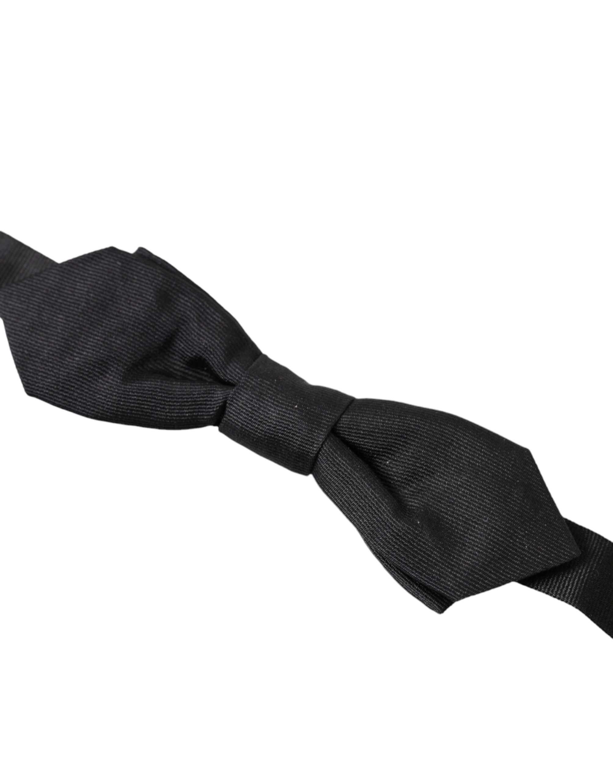 Dolce & Gabbana Elegant Silk Black Bow Tie - ACCEXO
