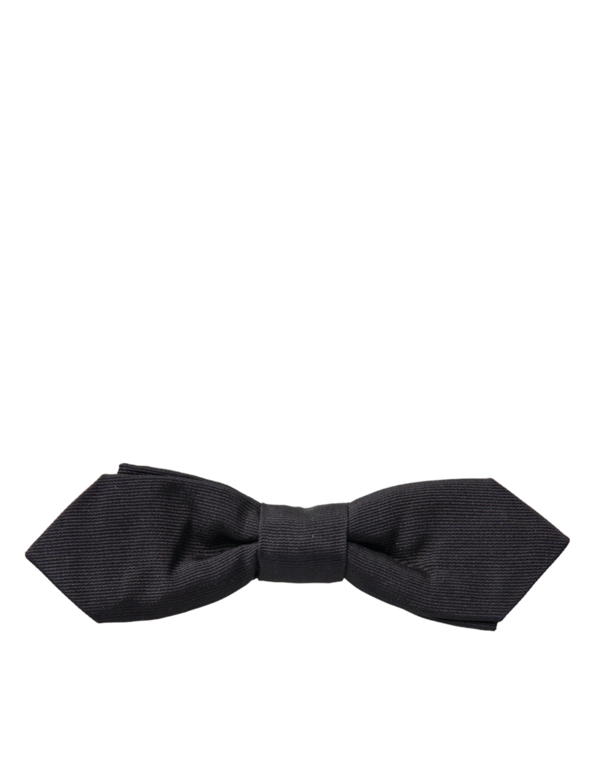 Dolce & Gabbana Elegant Silk Black Bow Tie - ACCEXO