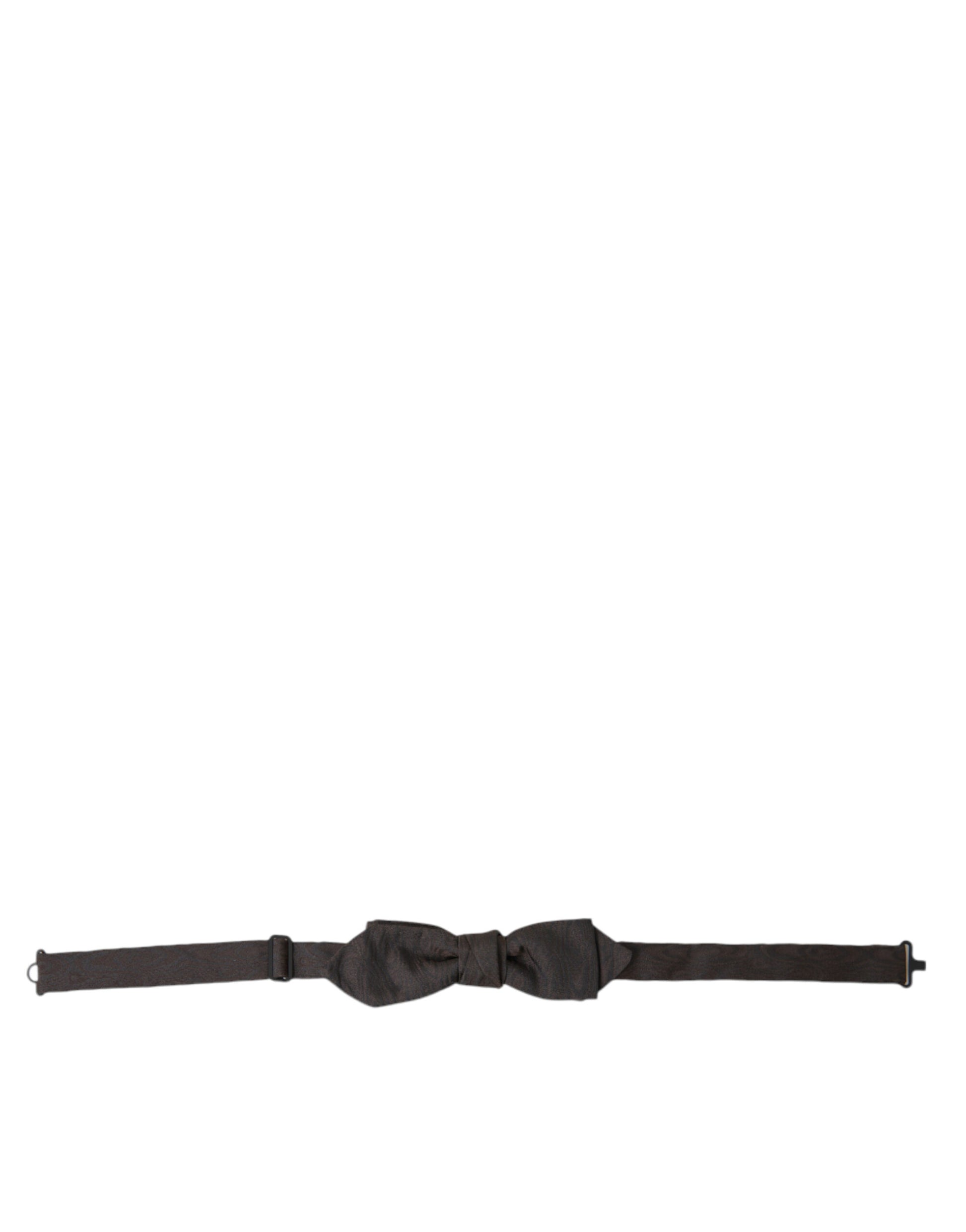 Dolce & Gabbana Elegant Brown Silk Blend Bow Tie - ACCEXO