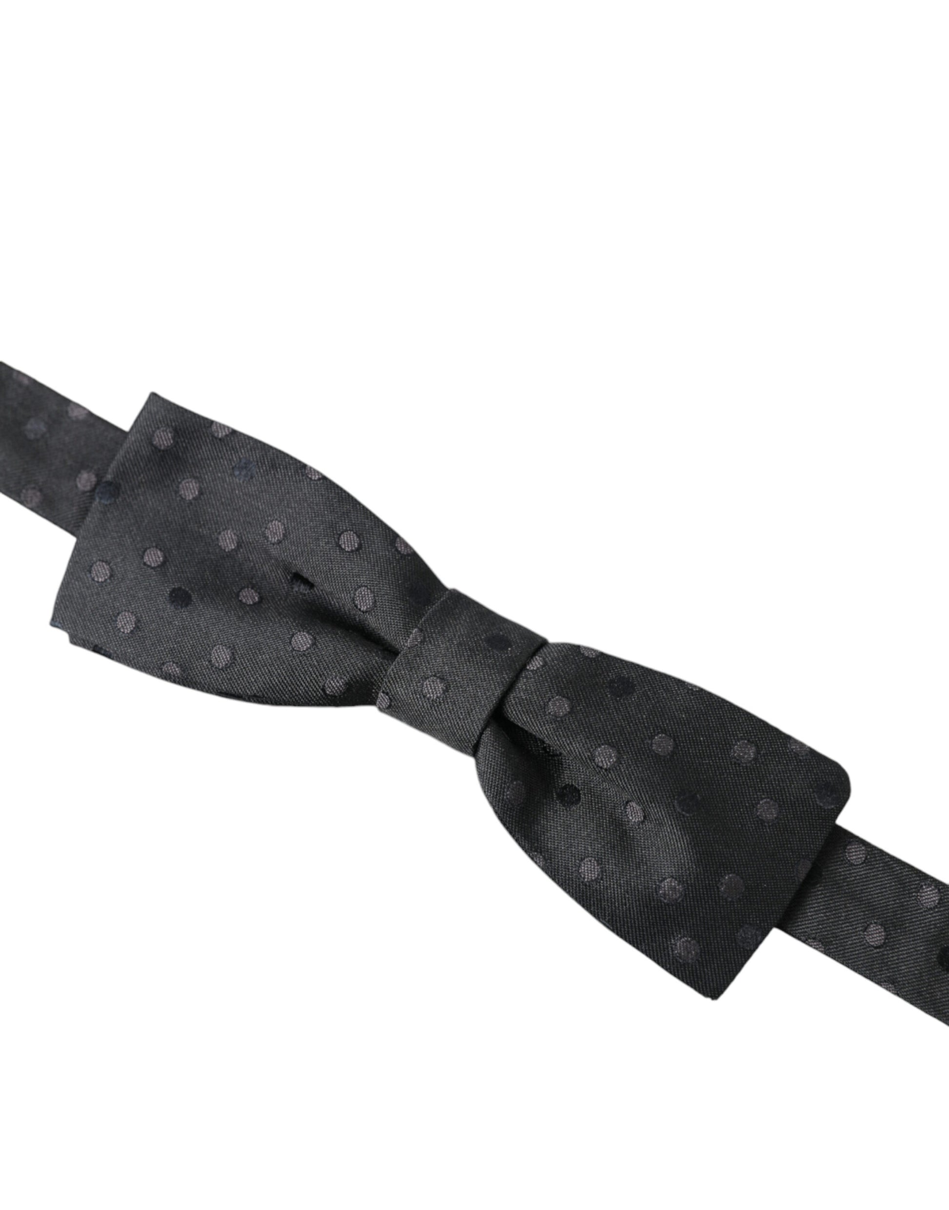Dolce & Gabbana Opulent Silk Polka Dot Bow Tie for Men - ACCEXO
