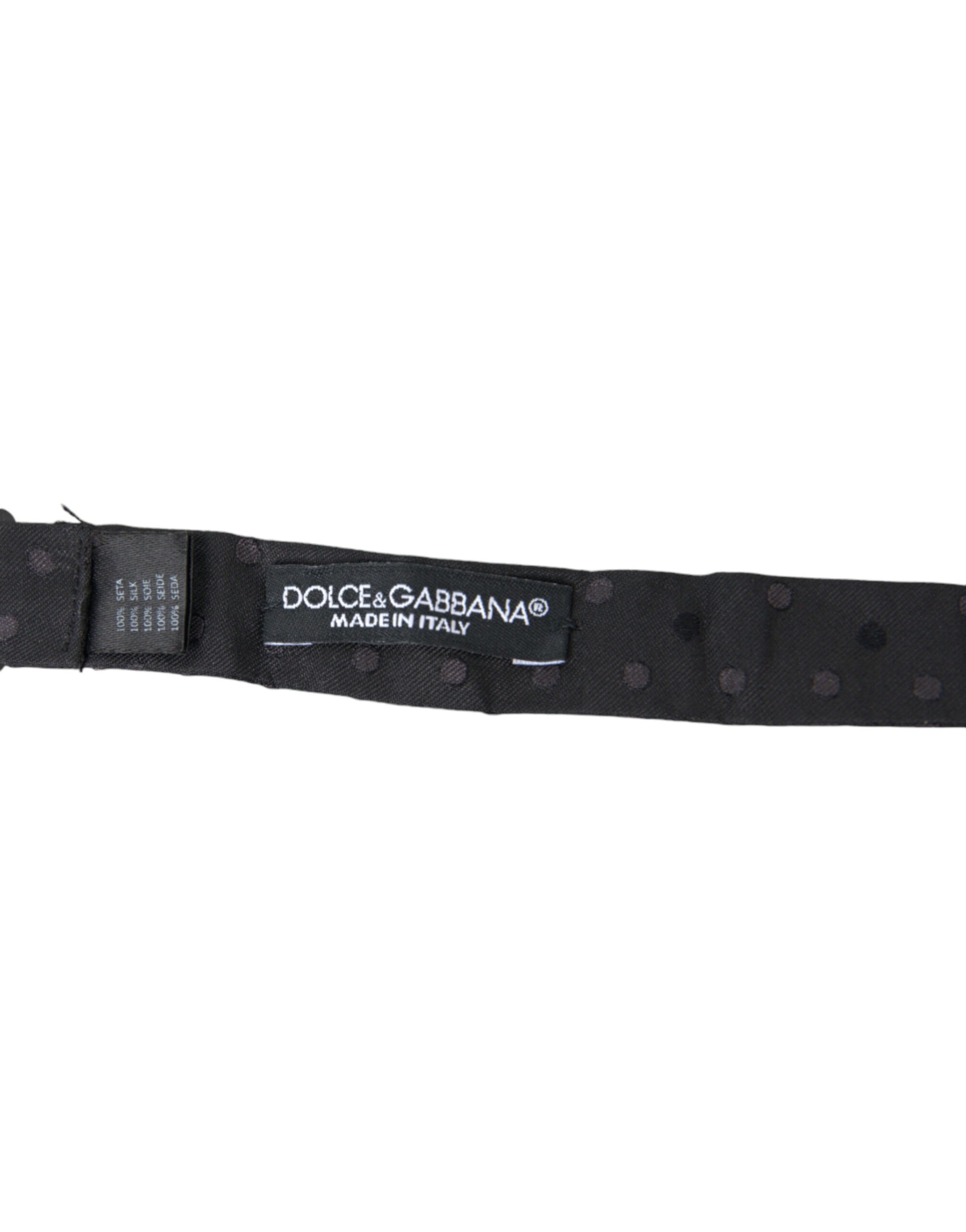 Dolce & Gabbana Opulent Silk Polka Dot Bow Tie for Men - ACCEXO