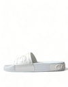 Dolce & Gabbana Elegant White Logo Slides