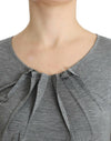 Cavalli Elegant Gray Cashmere-Blend Jumper