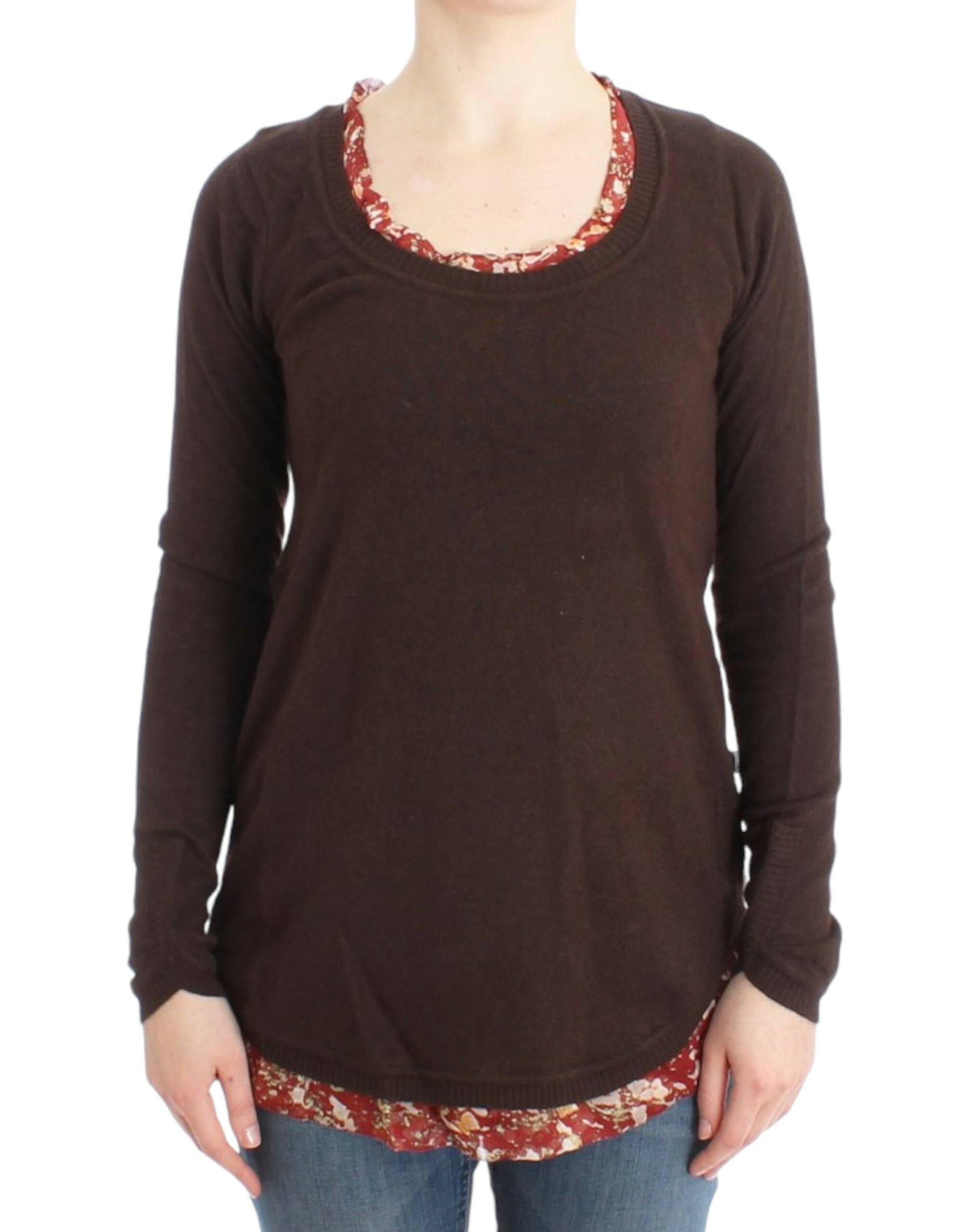 Cavalli Chic Crewneck Silk-Appliqué Sweater - ACCEXO