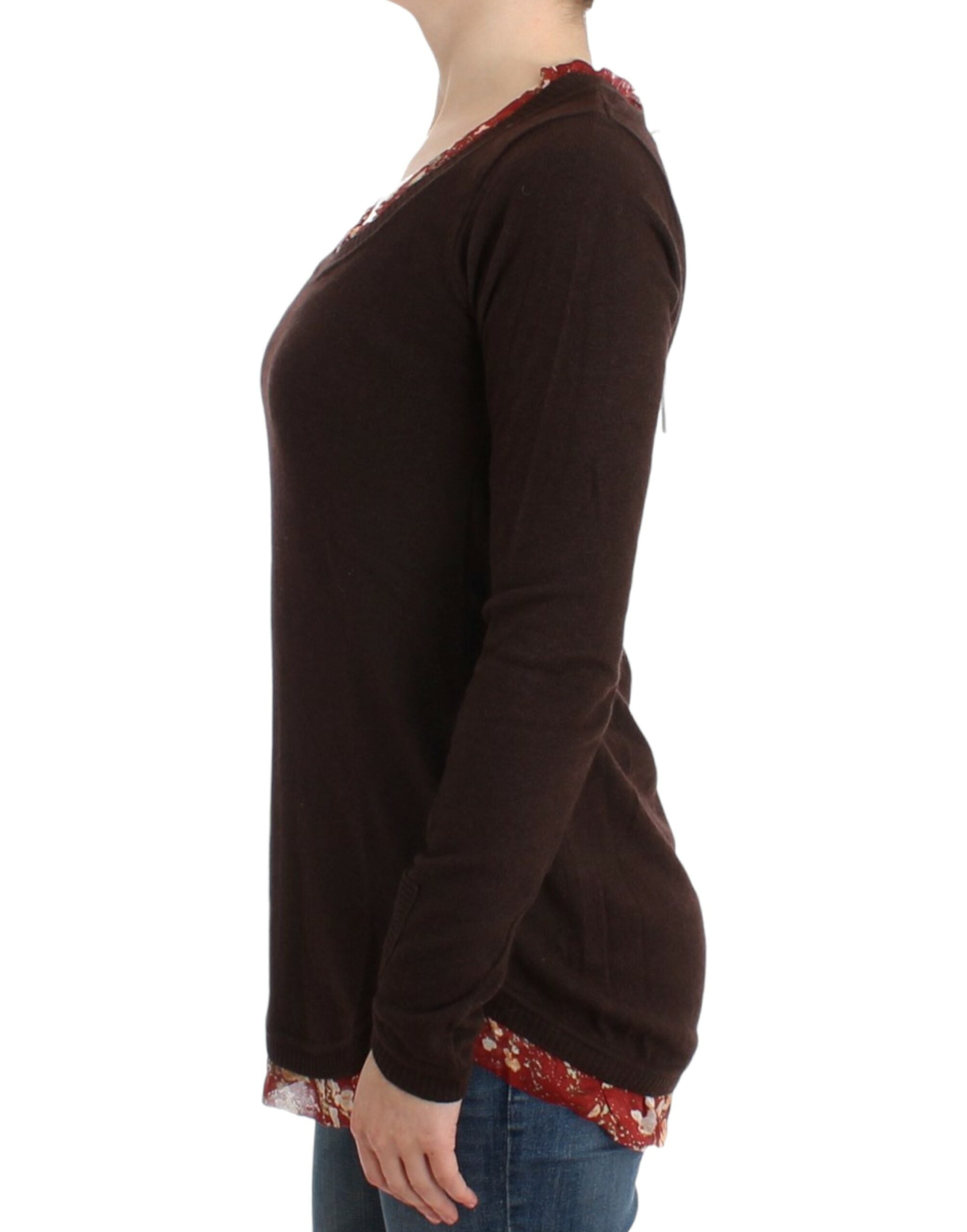 Cavalli Chic Crewneck Silk-Appliqué Sweater - ACCEXO