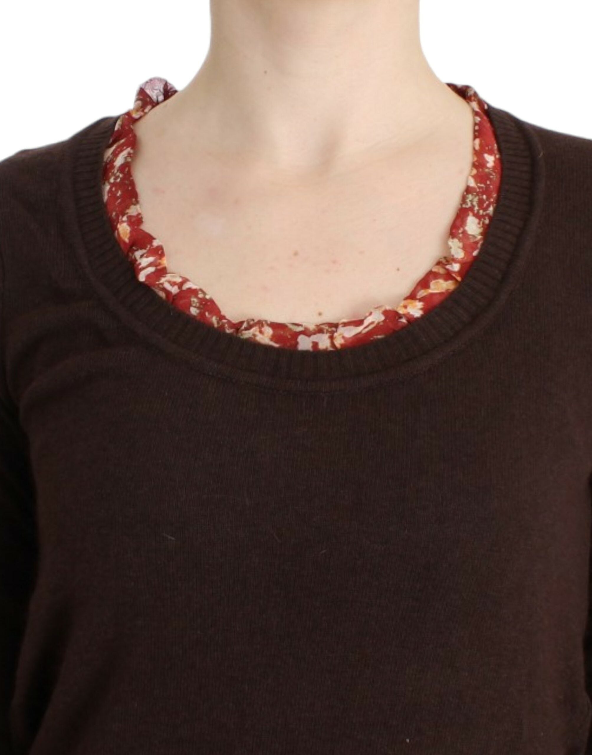 Cavalli Chic Crewneck Silk-Appliqué Sweater - ACCEXO