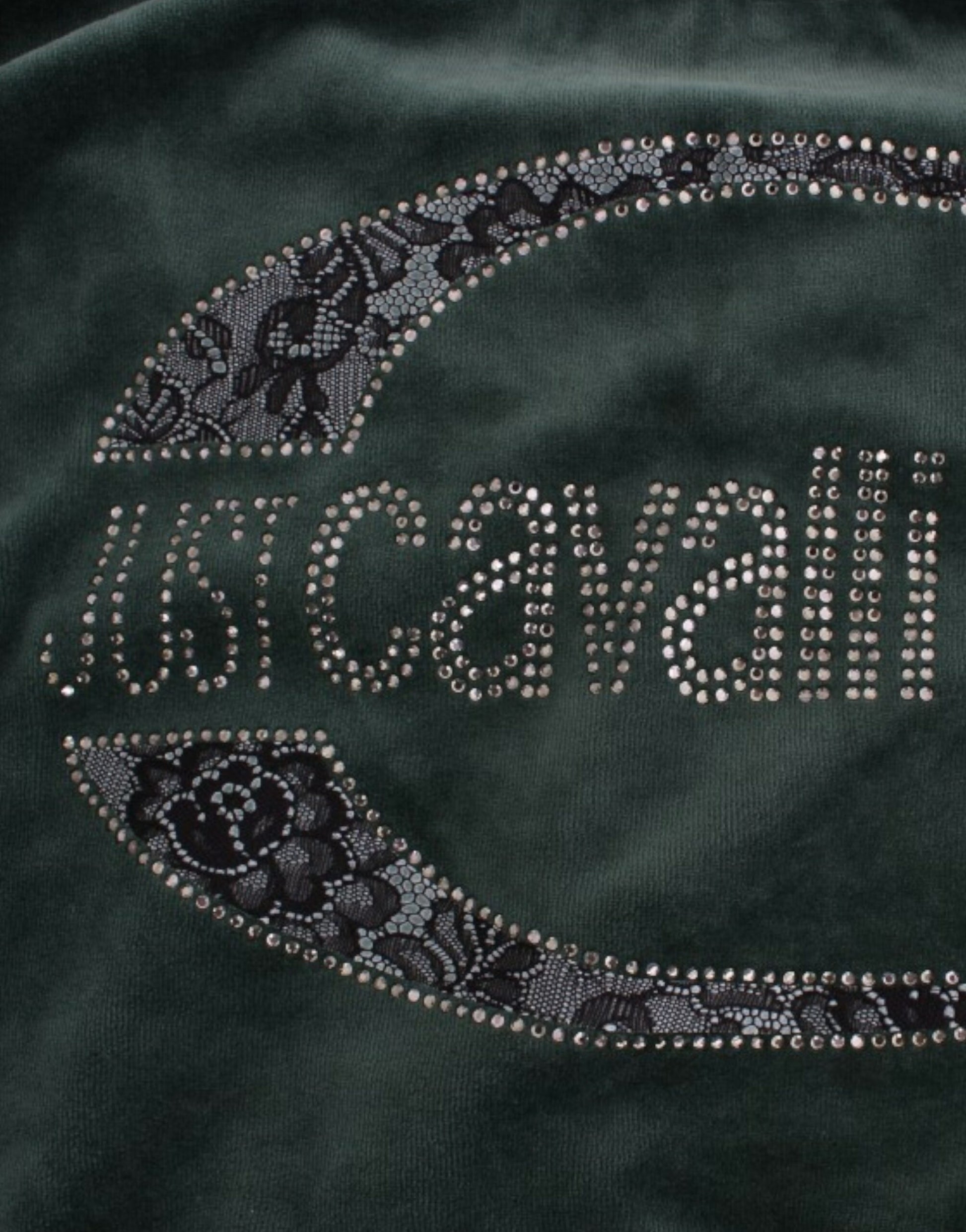 Cavalli Elegant Green Mock Sweater with Rhinestone Detail - ACCEXO