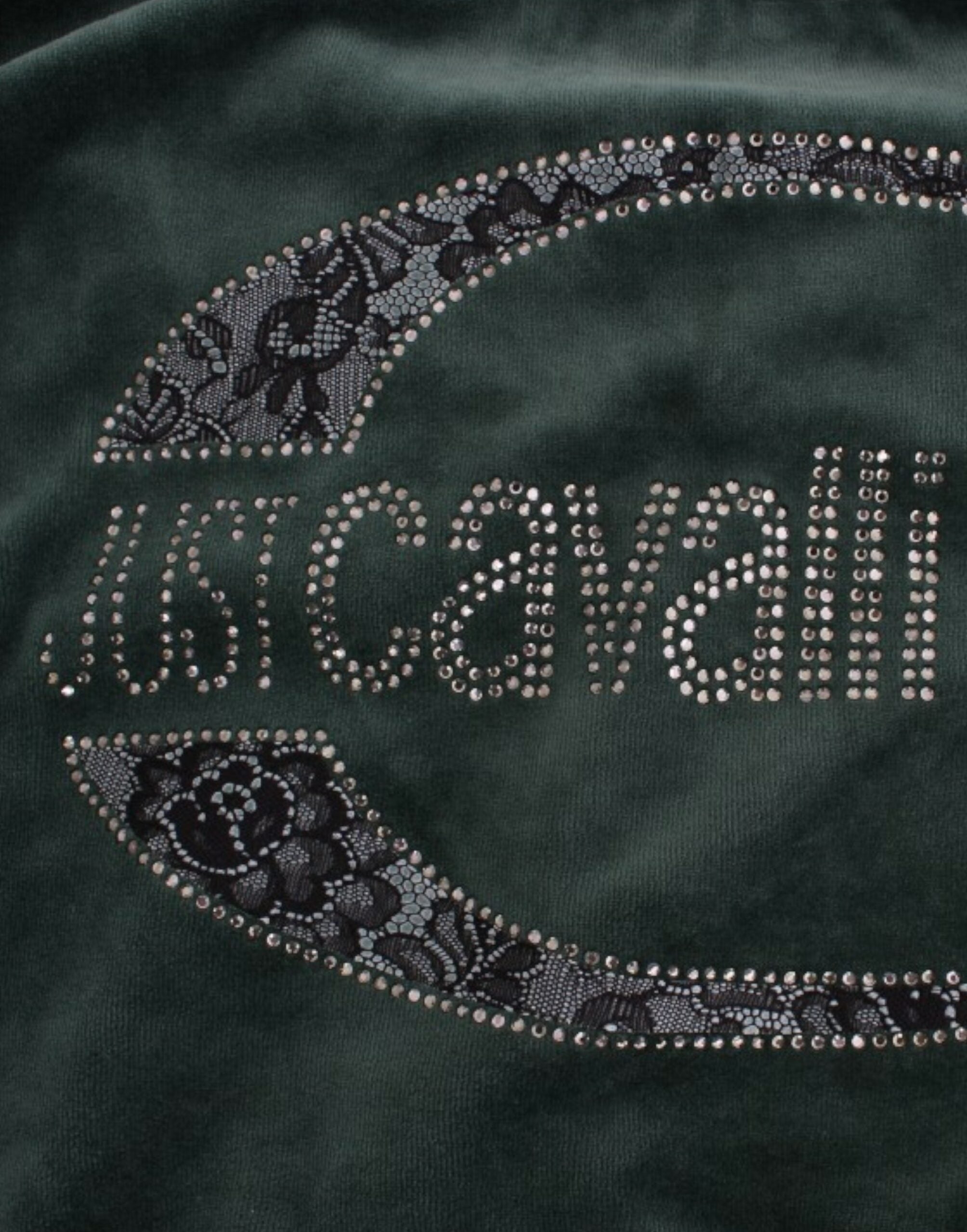 Cavalli Elegant Green Mock Sweater with Rhinestone Detail - ACCEXO
