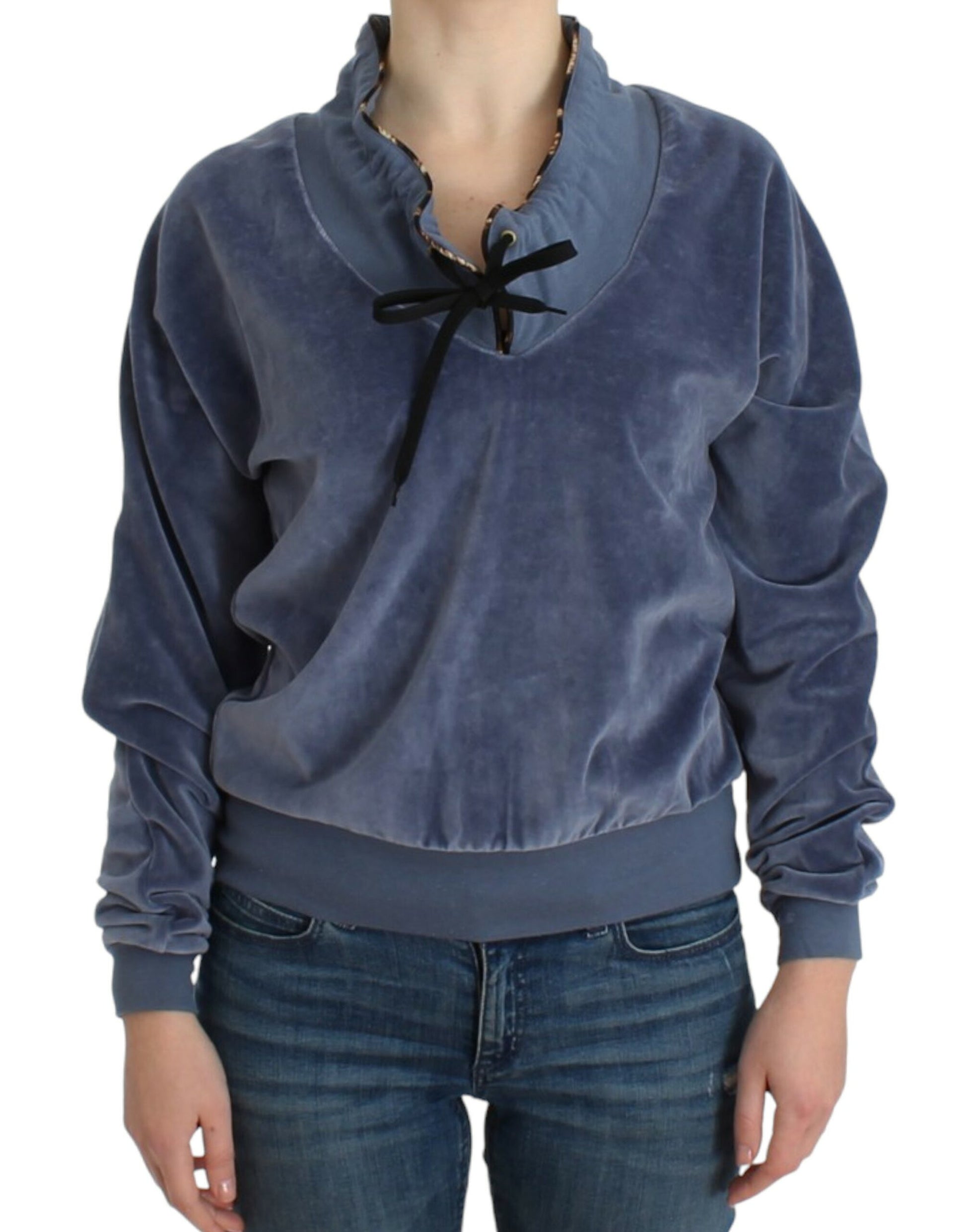 Cavalli Elegant Mock Sweater with Rhinestone Detail - ACCEXO