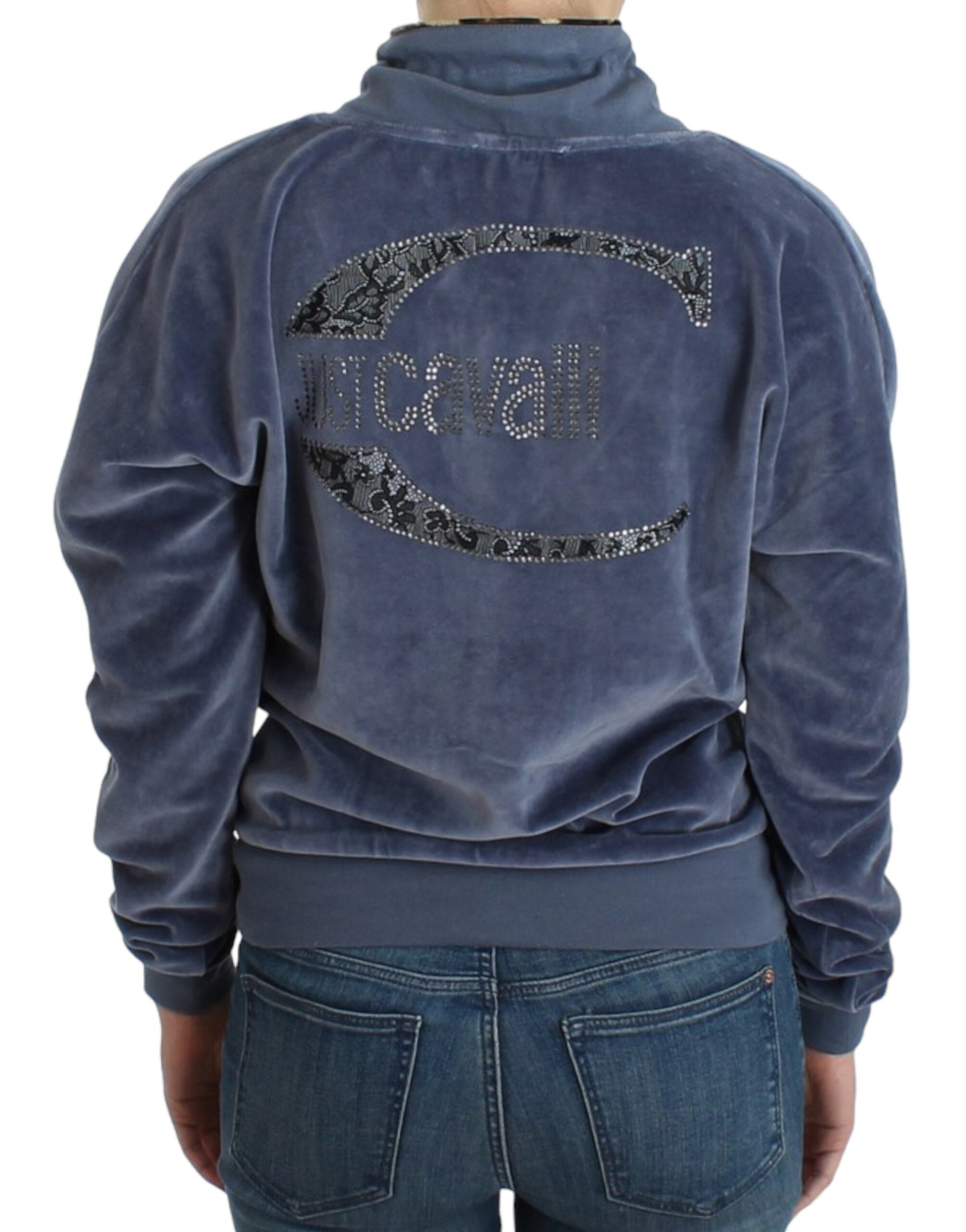 Cavalli Elegant Mock Sweater with Rhinestone Detail - ACCEXO