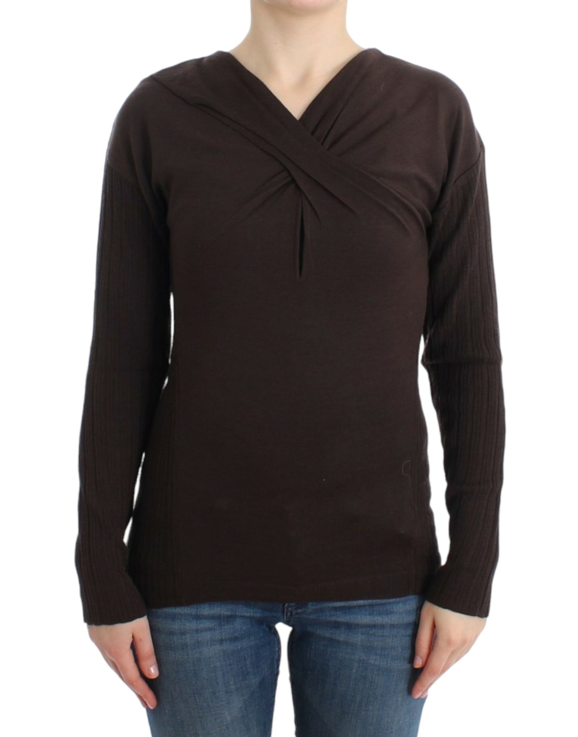 Cavalli Chic Keyhole Virgin Wool Sweater - ACCEXO