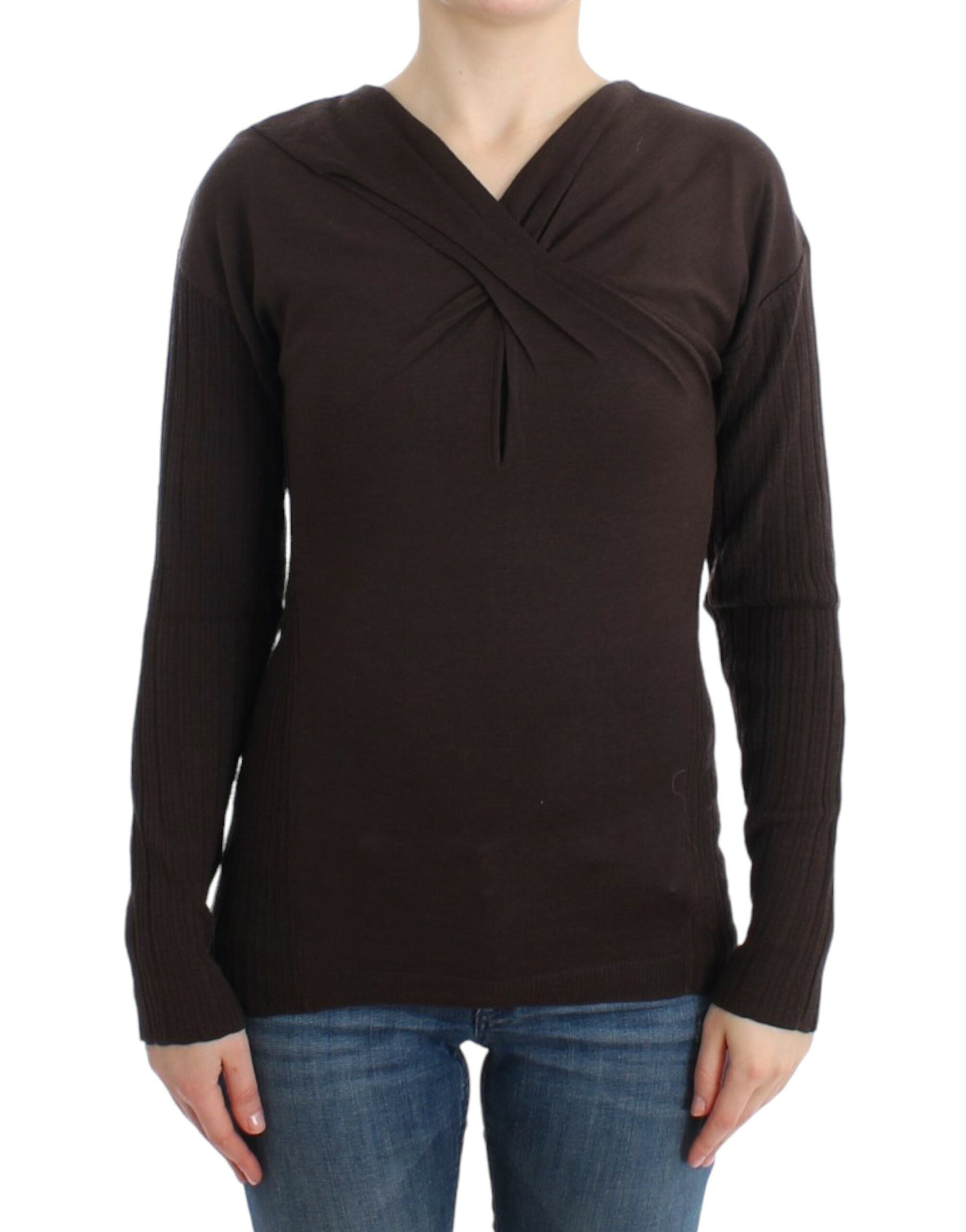 Cavalli Chic Keyhole Virgin Wool Sweater - ACCEXO