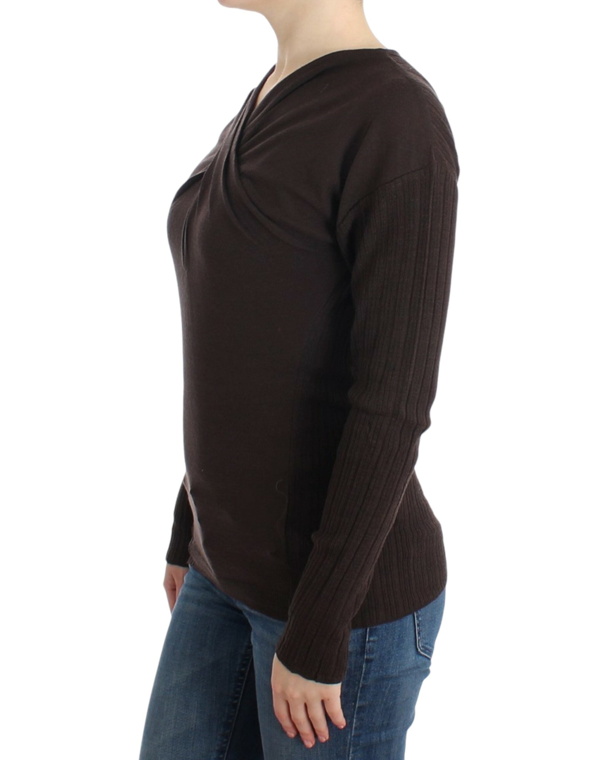 Cavalli Chic Keyhole Virgin Wool Sweater - ACCEXO