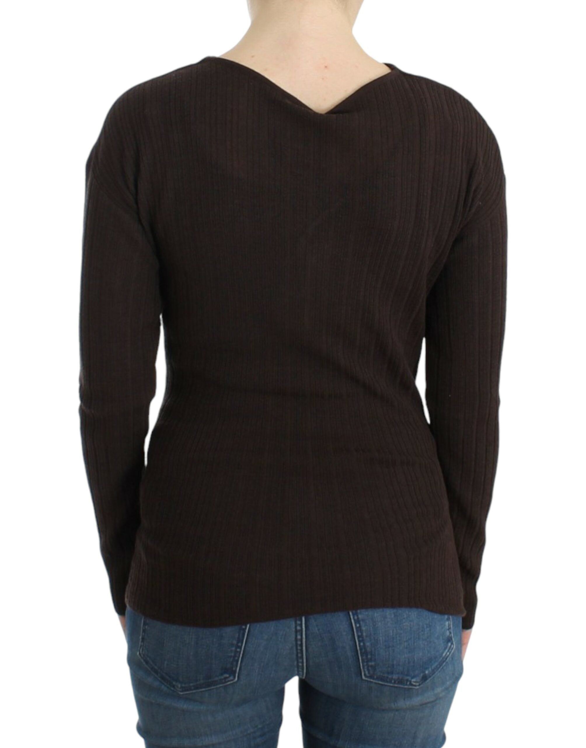 Cavalli Chic Keyhole Virgin Wool Sweater - ACCEXO