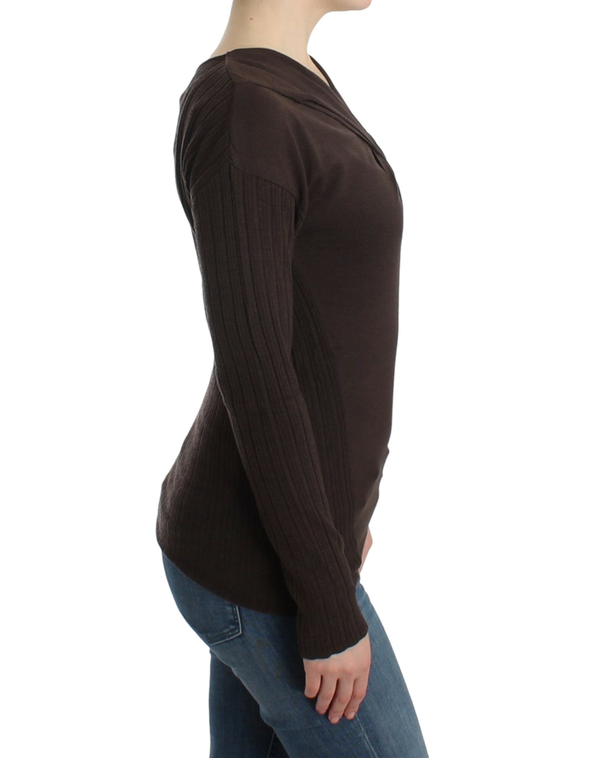 Cavalli Chic Keyhole Virgin Wool Sweater - ACCEXO