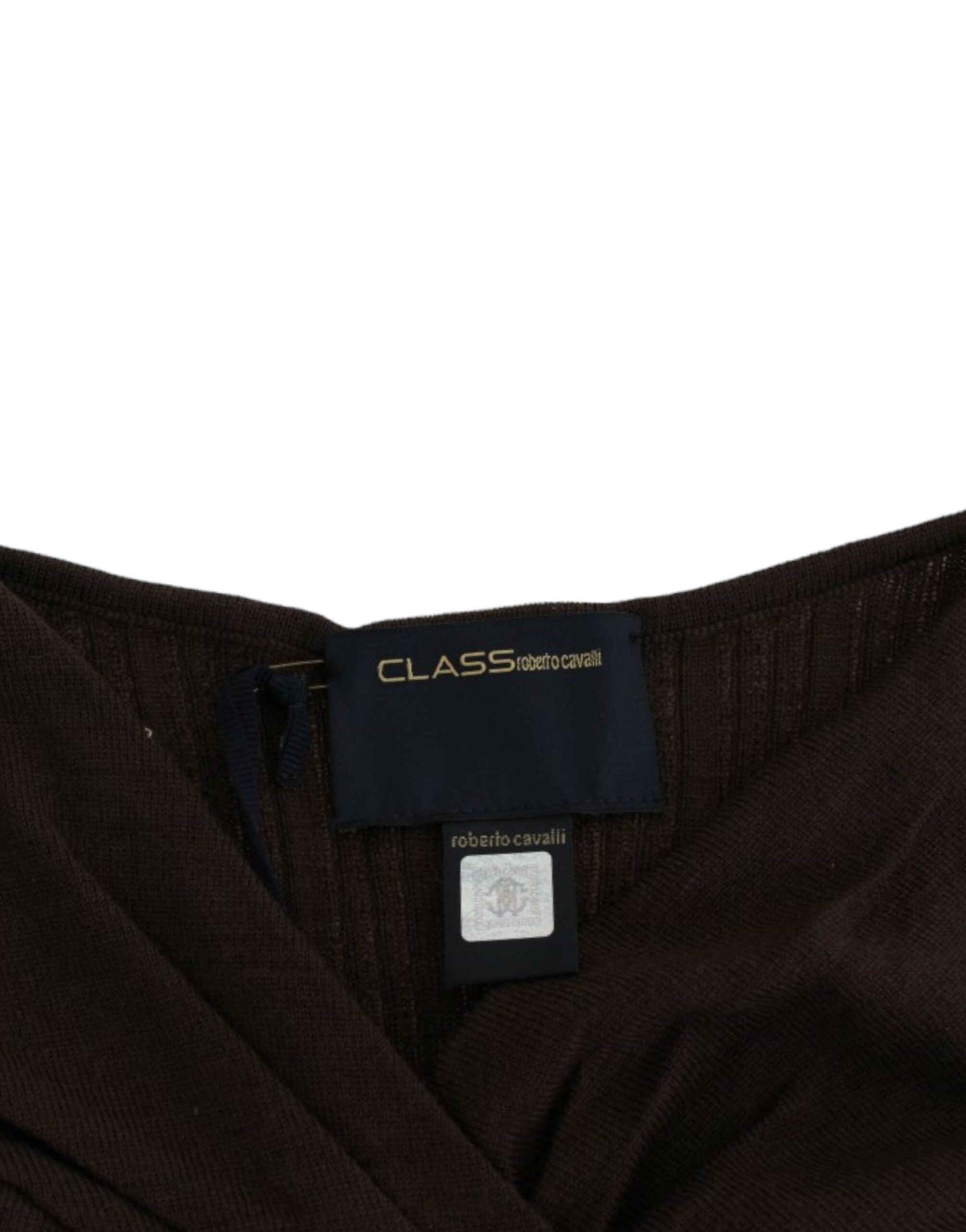 Cavalli Chic Keyhole Virgin Wool Sweater - ACCEXO