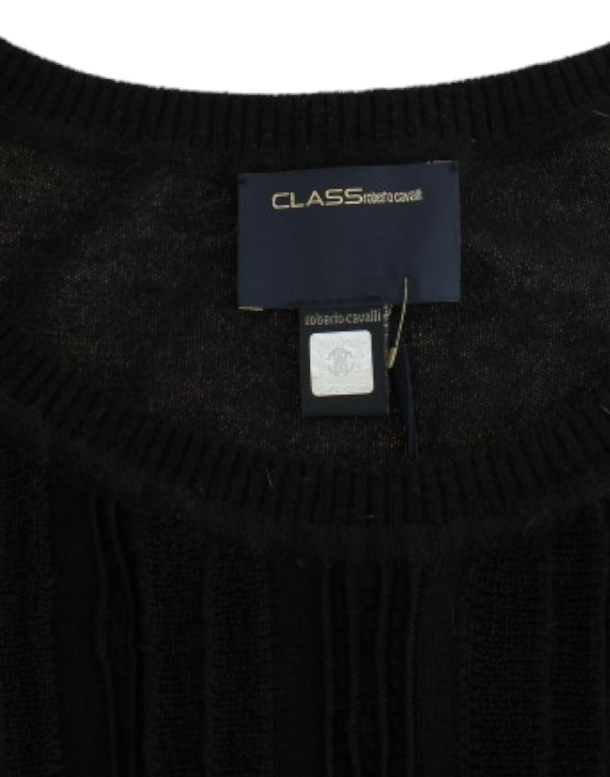 Cavalli Elegant Short Sleeved Black Jumper - ACCEXO