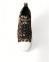 Dolce & Gabbana Elegant Leopard Print Casual Sneakers