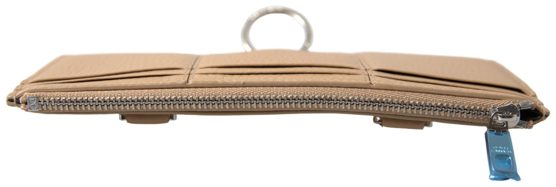 Dolce & Gabbana Elegant Beige Leather Wallet with Detachable Strap - ACCEXO