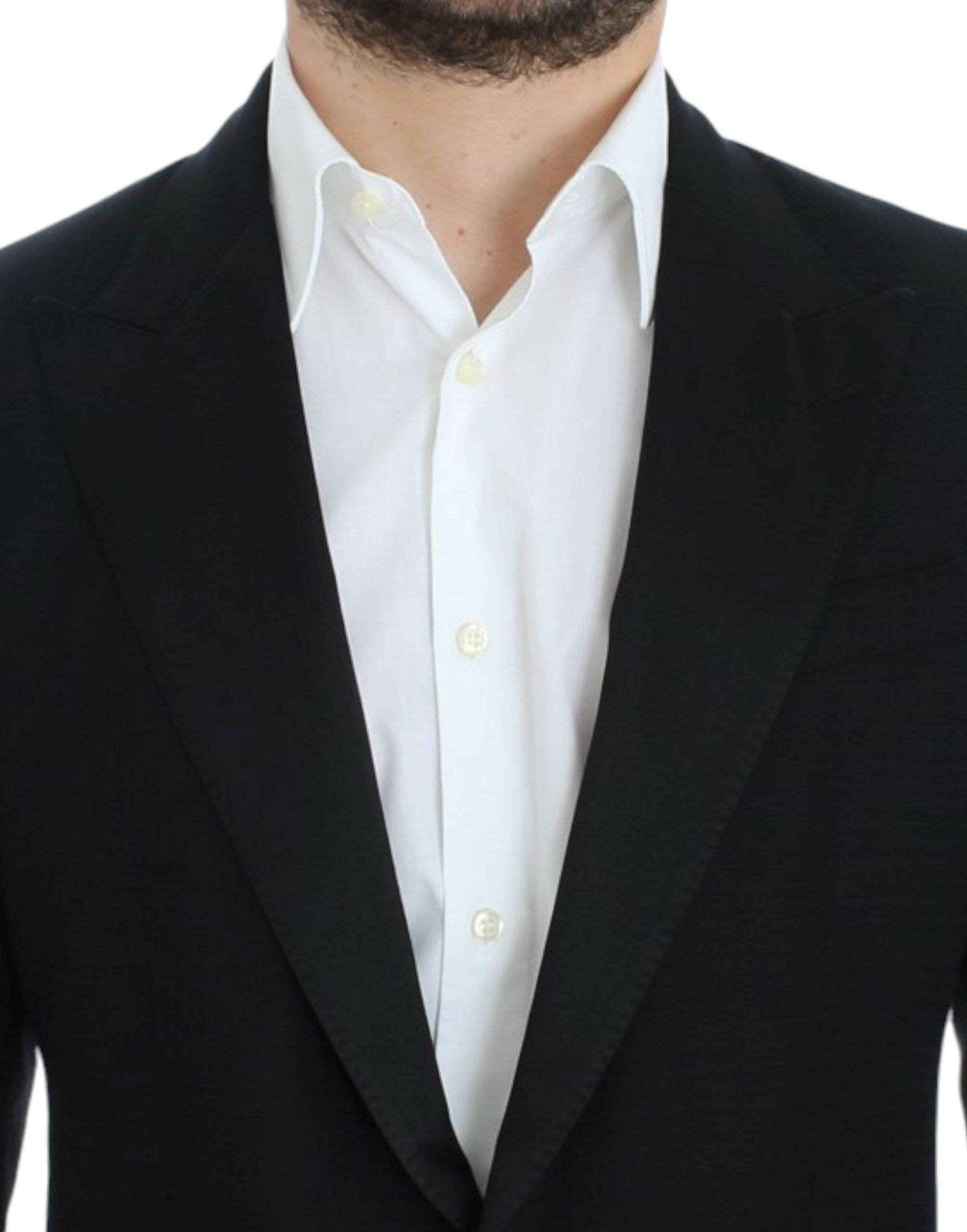 Dolce & Gabbana Elegant Black Silk Blend Sicilia Blazer - ACCEXO