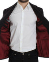 Dolce & Gabbana Bordeaux Alpaga Two-Button Blazer Jacket