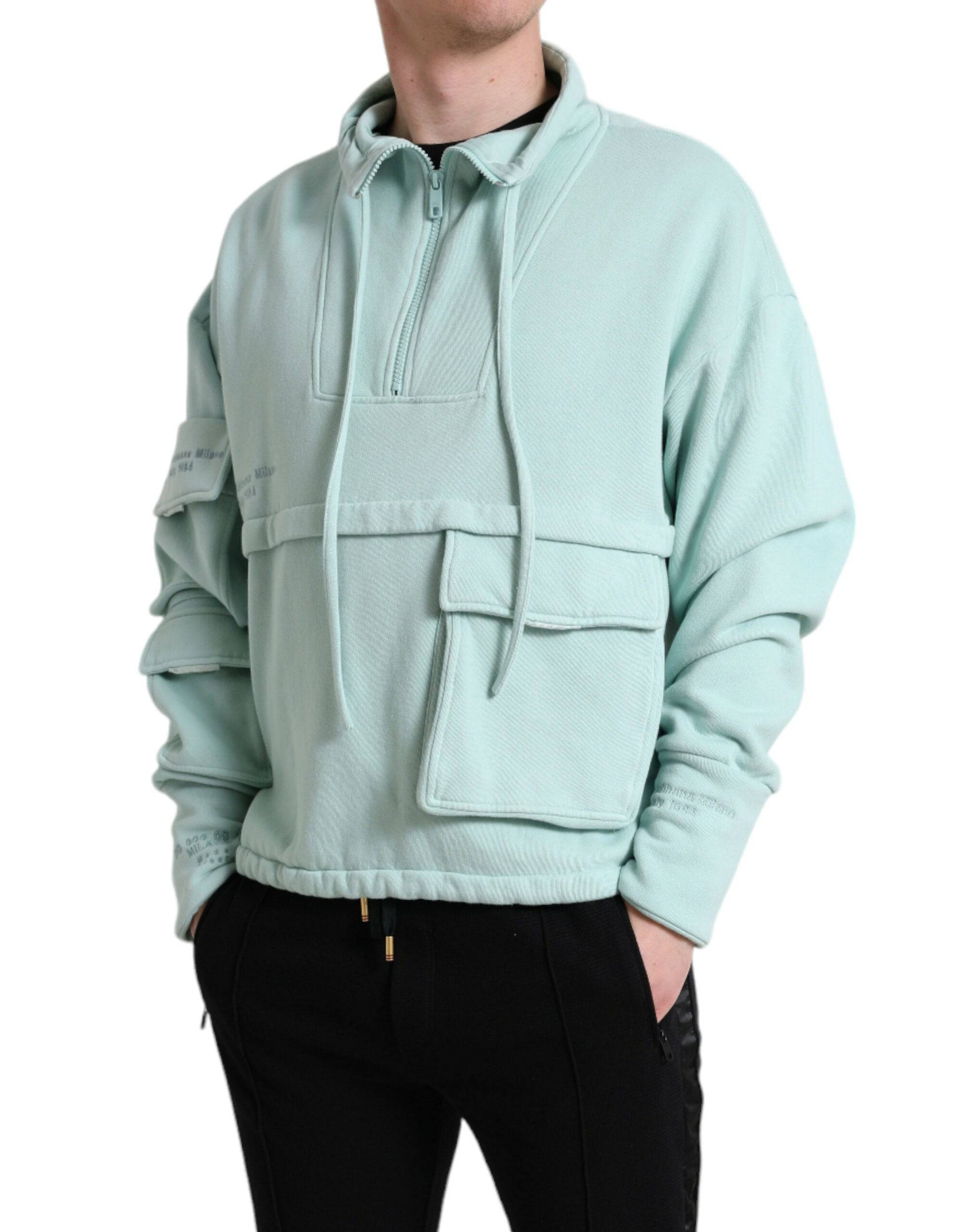 Dolce & Gabbana Chic Mint Green Pullover Sweater - ACCEXO