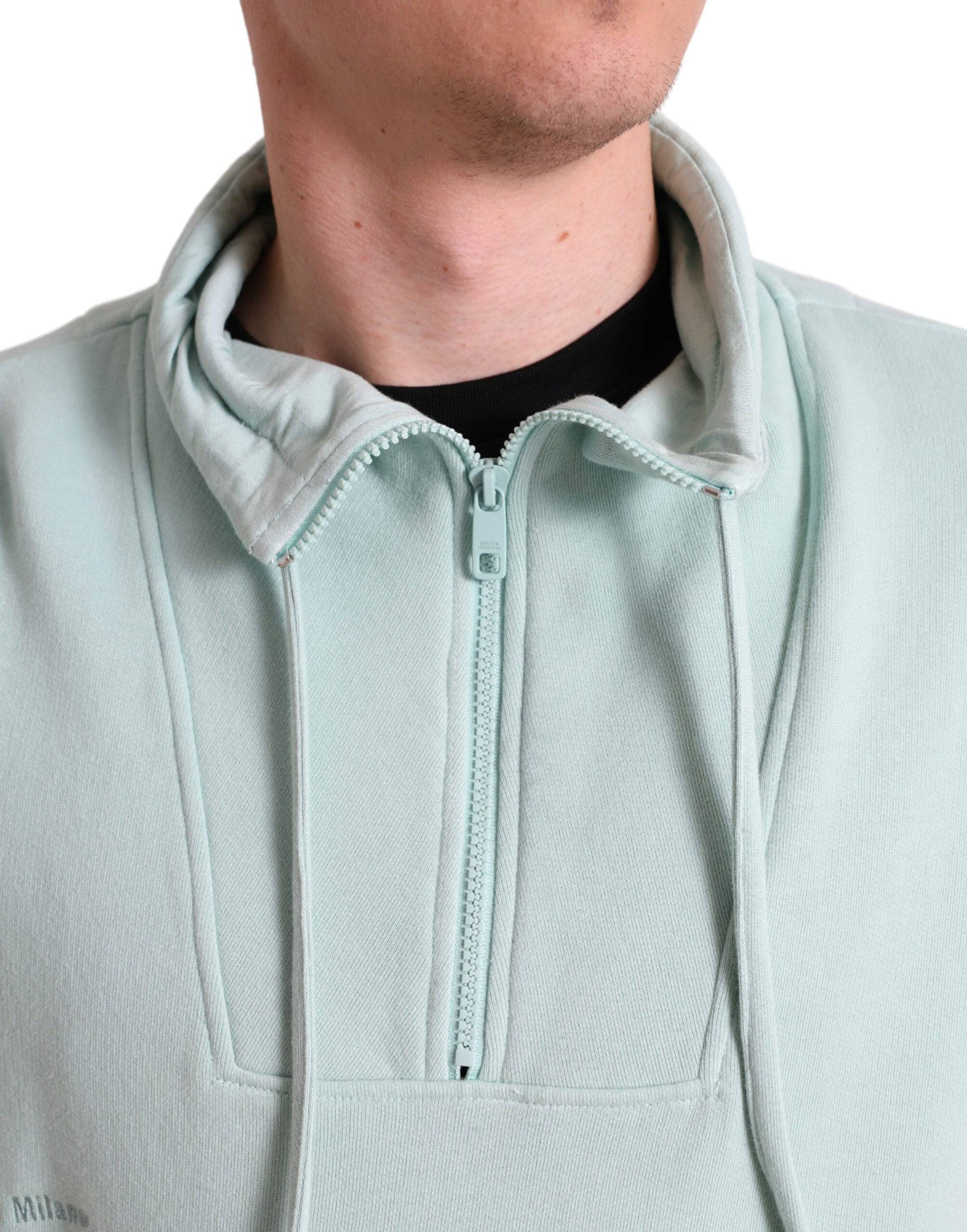 Dolce & Gabbana Chic Mint Green Pullover Sweater - ACCEXO
