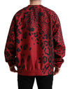 Dolce & Gabbana Elegant Leopard Print Pullover Sweater