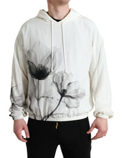 Dolce & Gabbana Elegant Floral Silk Hooded Pullover - ACCEXO