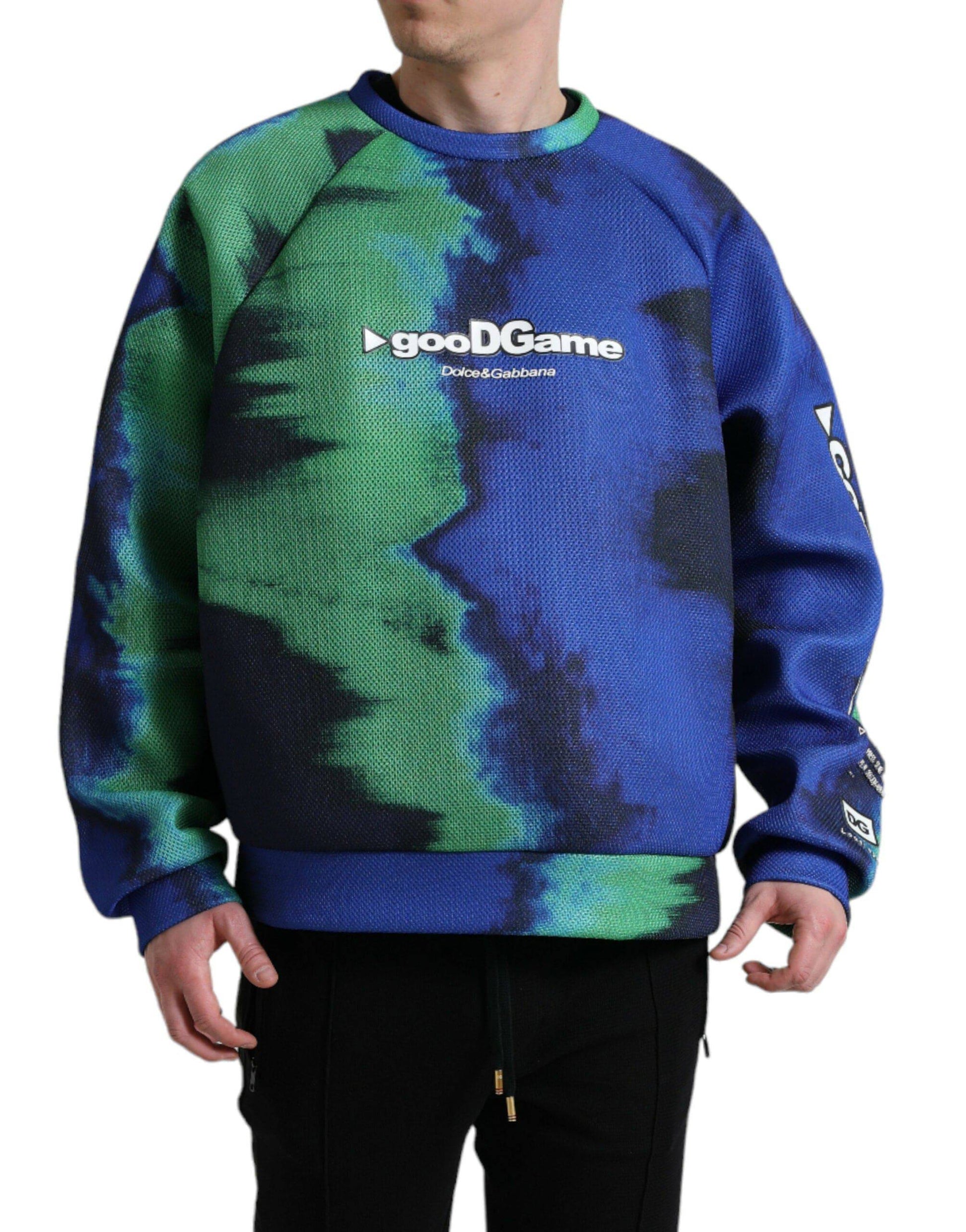 Dolce & Gabbana Multicolor Graphic Crew Neck Pullover Sweater - ACCEXO