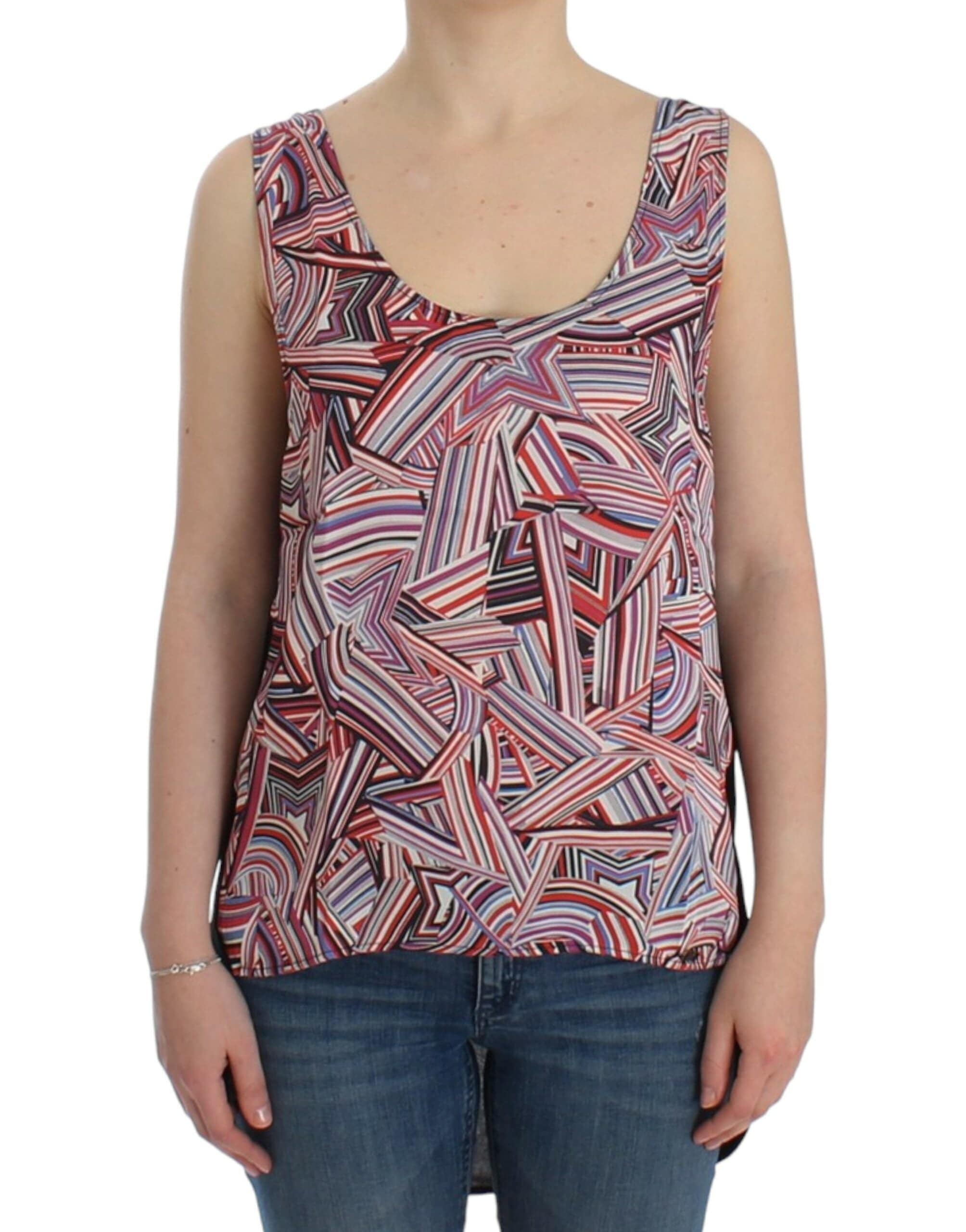 Costume National Chic Multicolor Sleeveless Top - ACCEXO