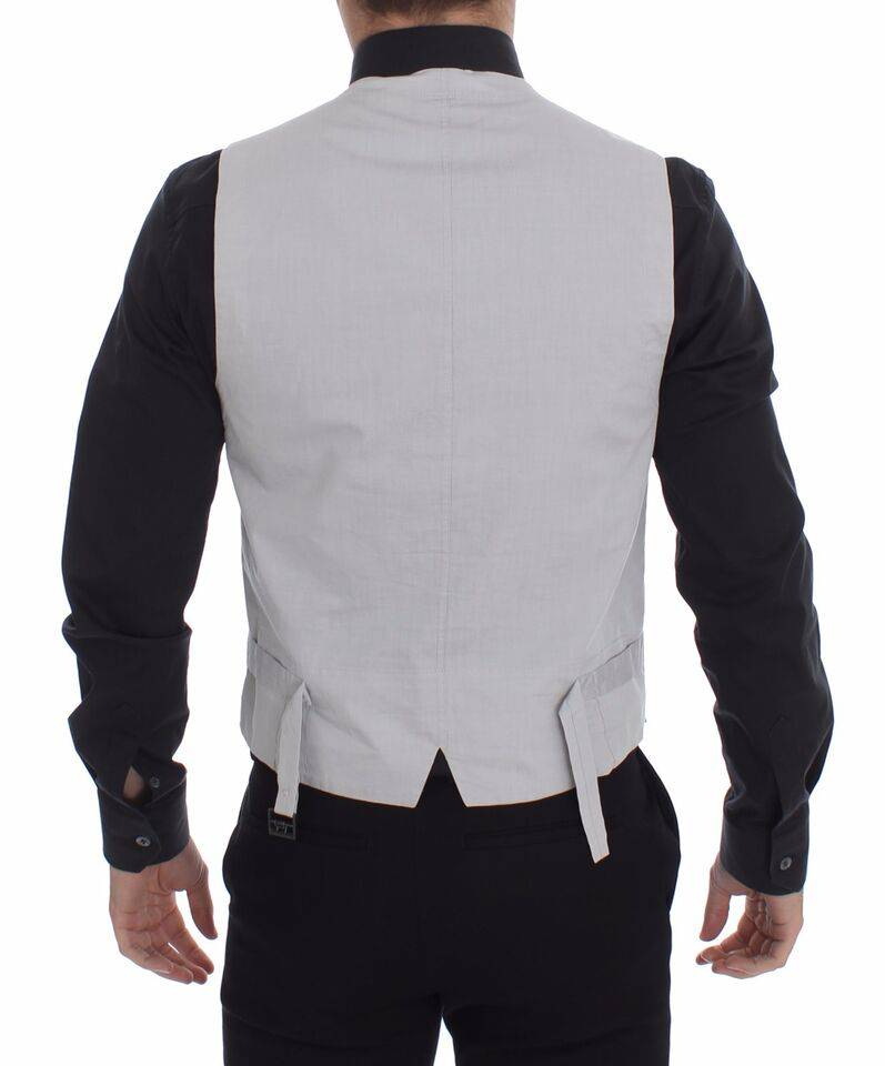 Dolce & Gabbana Chic Beige Single Breasted Dress Vest - ACCEXO