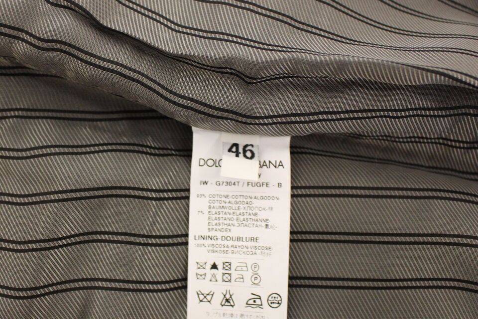 Dolce & Gabbana Elegant Gray Cotton Stretch Dress Vest - ACCEXO
